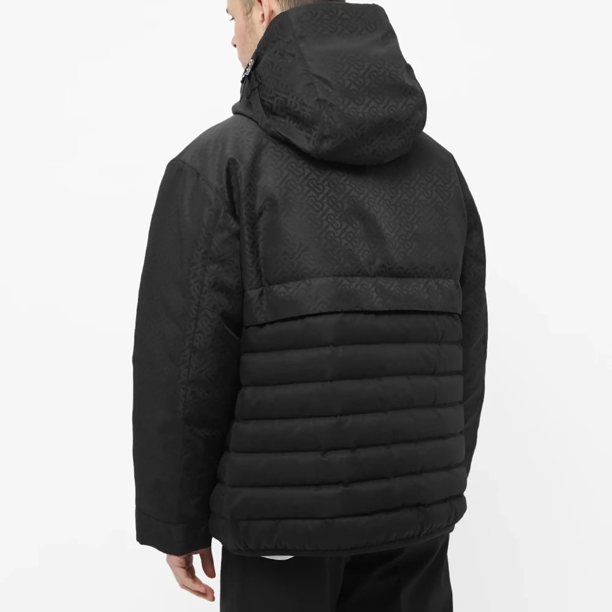 Burberry Men's Linby Monogram Down Jacket - END. Exclusive Black Jacquard