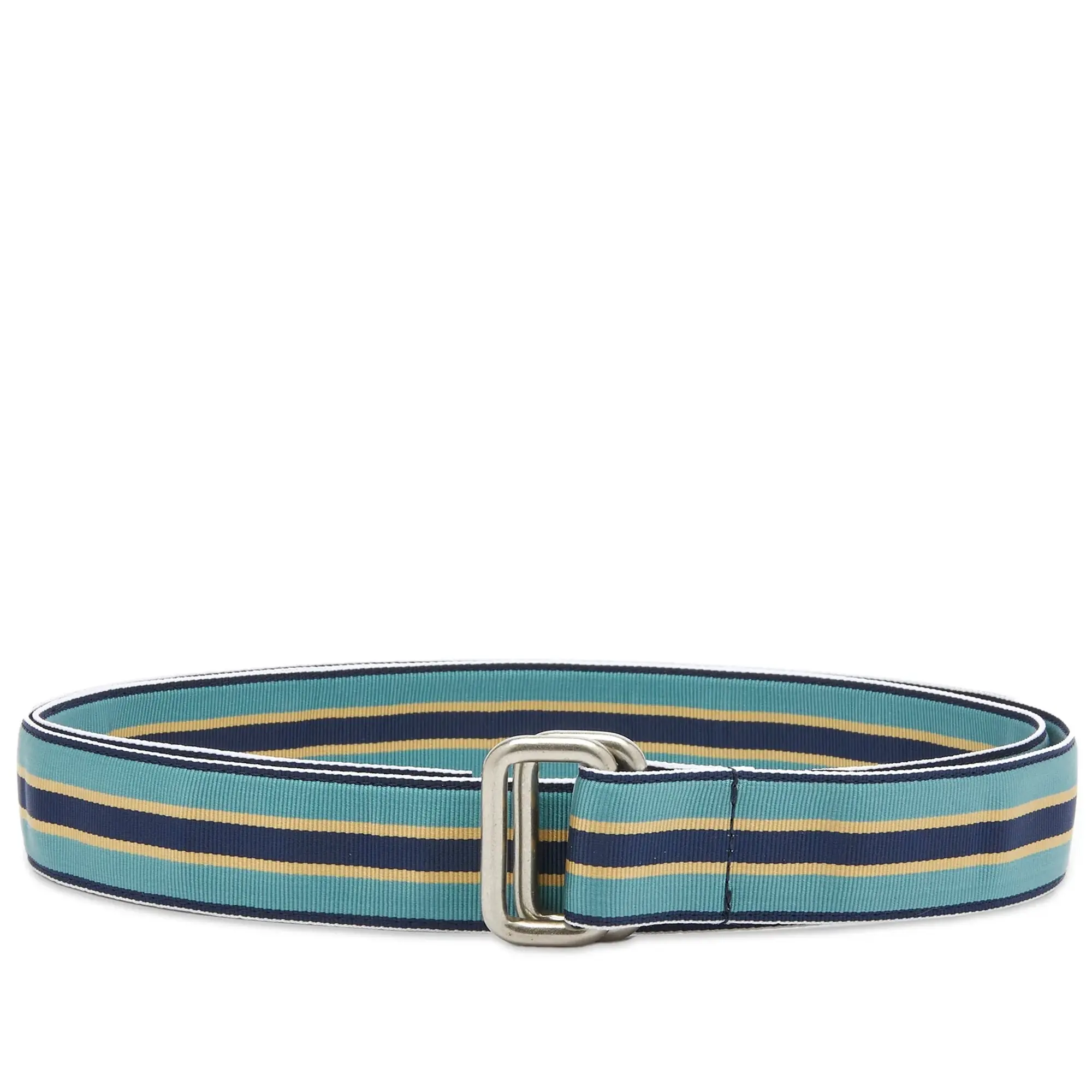 Beams Plus Men's Grosgrain Tape Double Ring Belt Sax