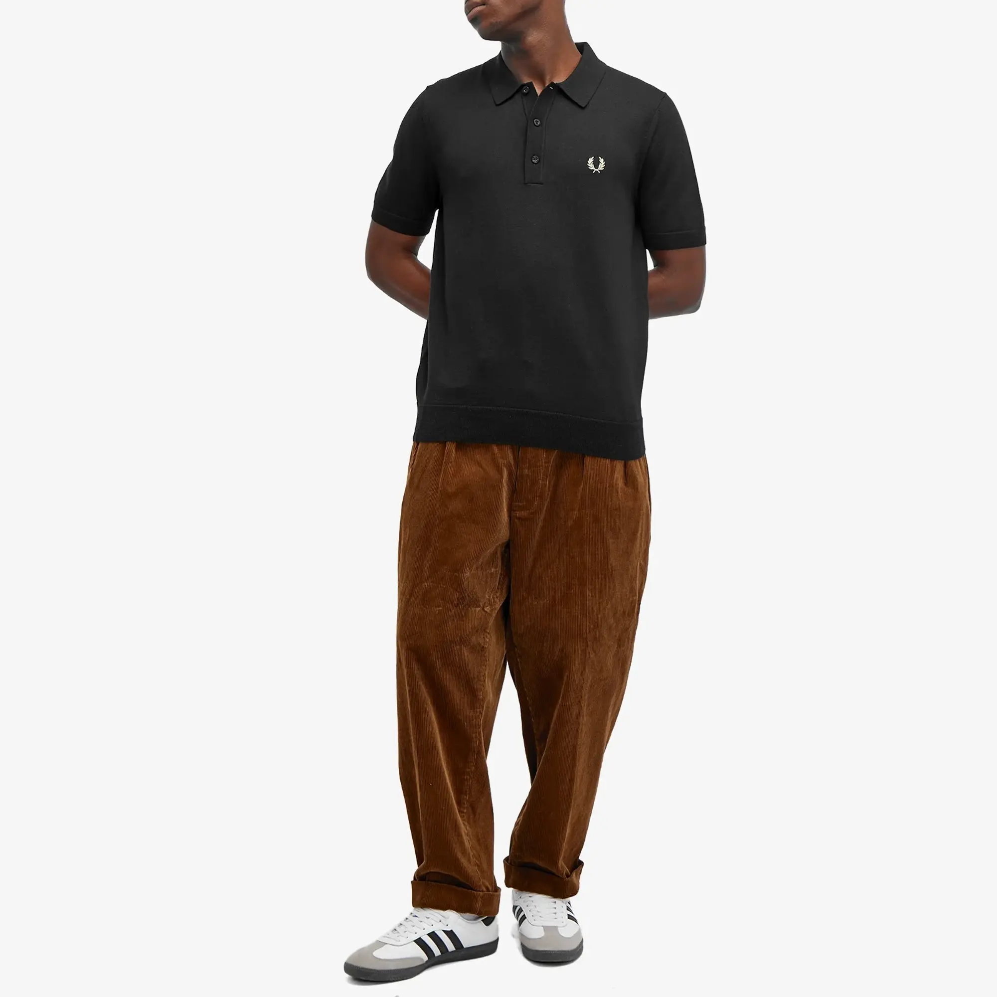 Fred Perry Men's Classic Knit Polo Black