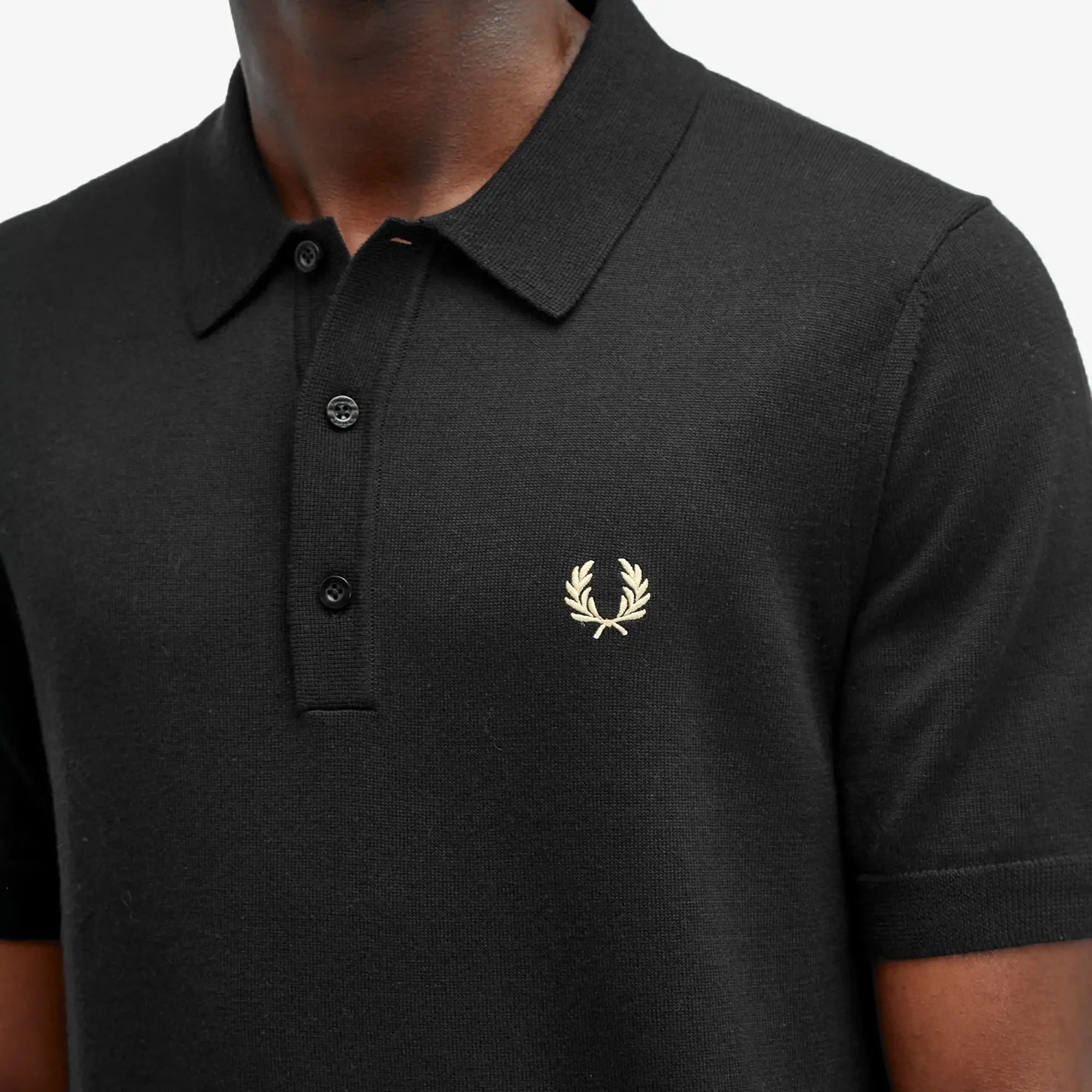 Fred Perry Men's Classic Knit Polo Black