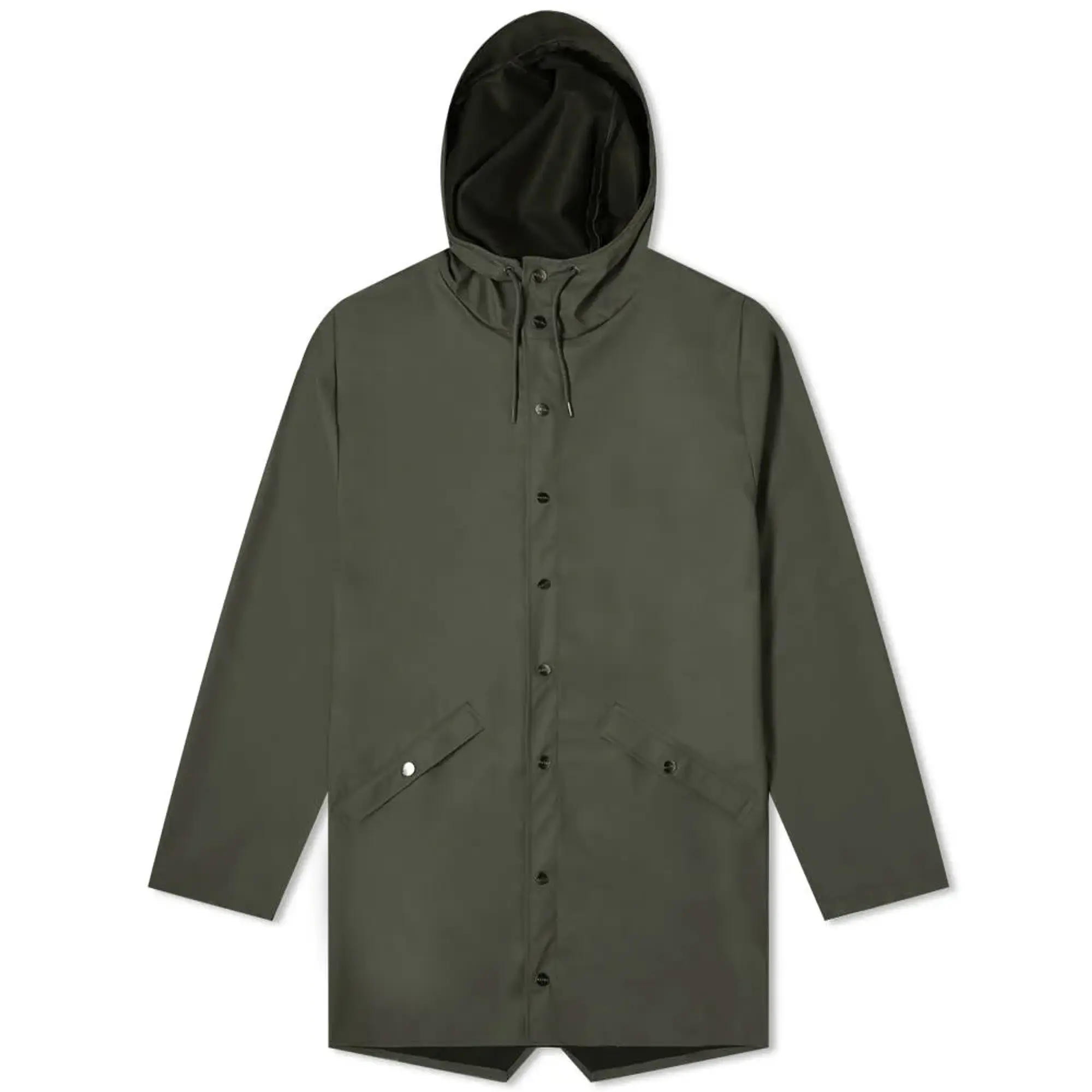 Rains Long Jacket Green