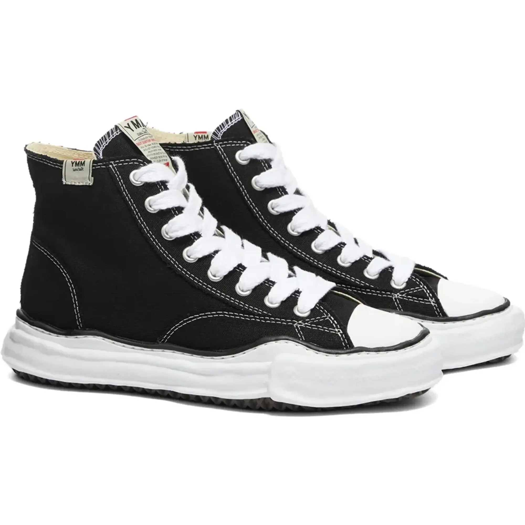 Mihara Men's Peterson High Original Sole Canvas Sneaker Black