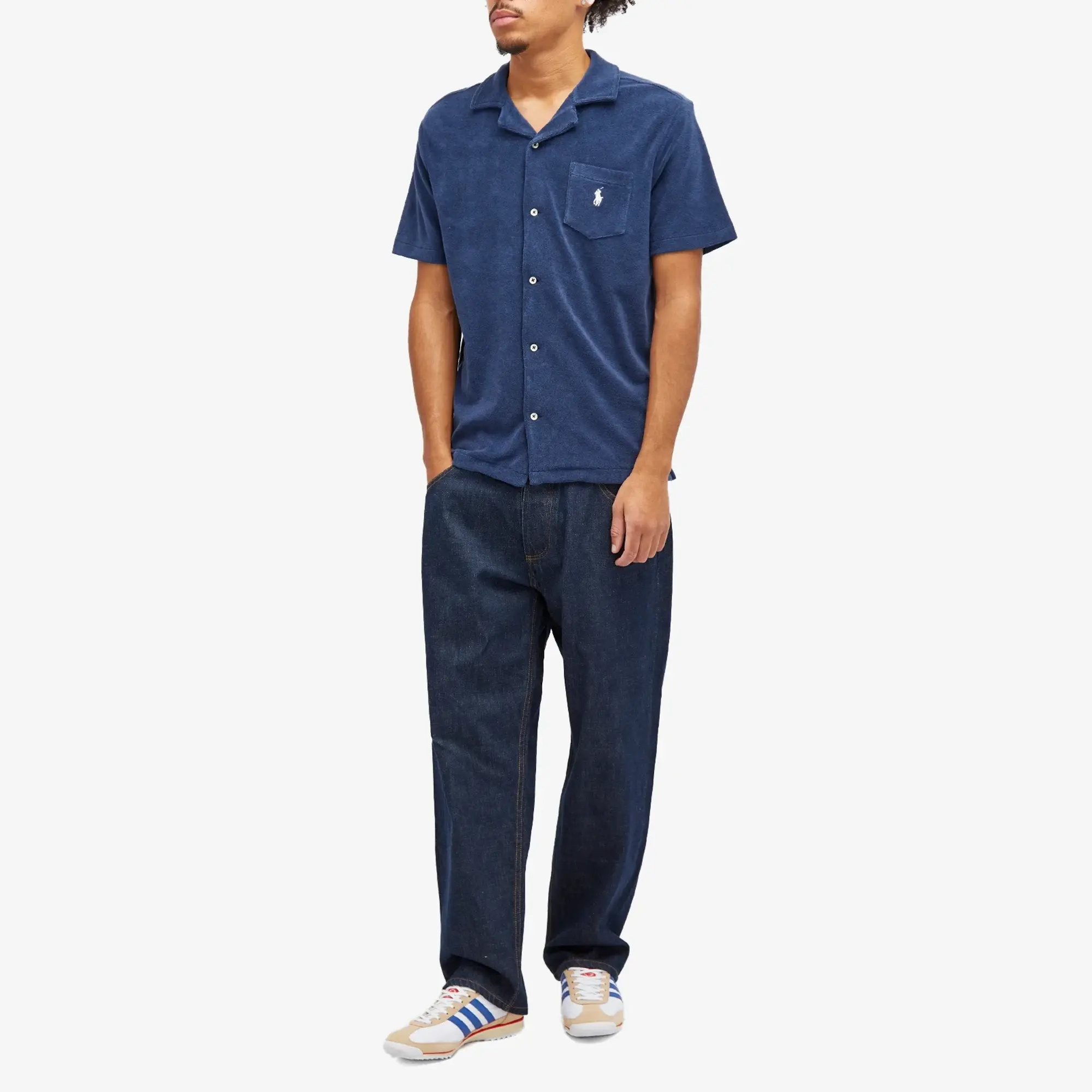 Polo Ralph Lauren Men's Pocket Vacation Shirt Newport Navy