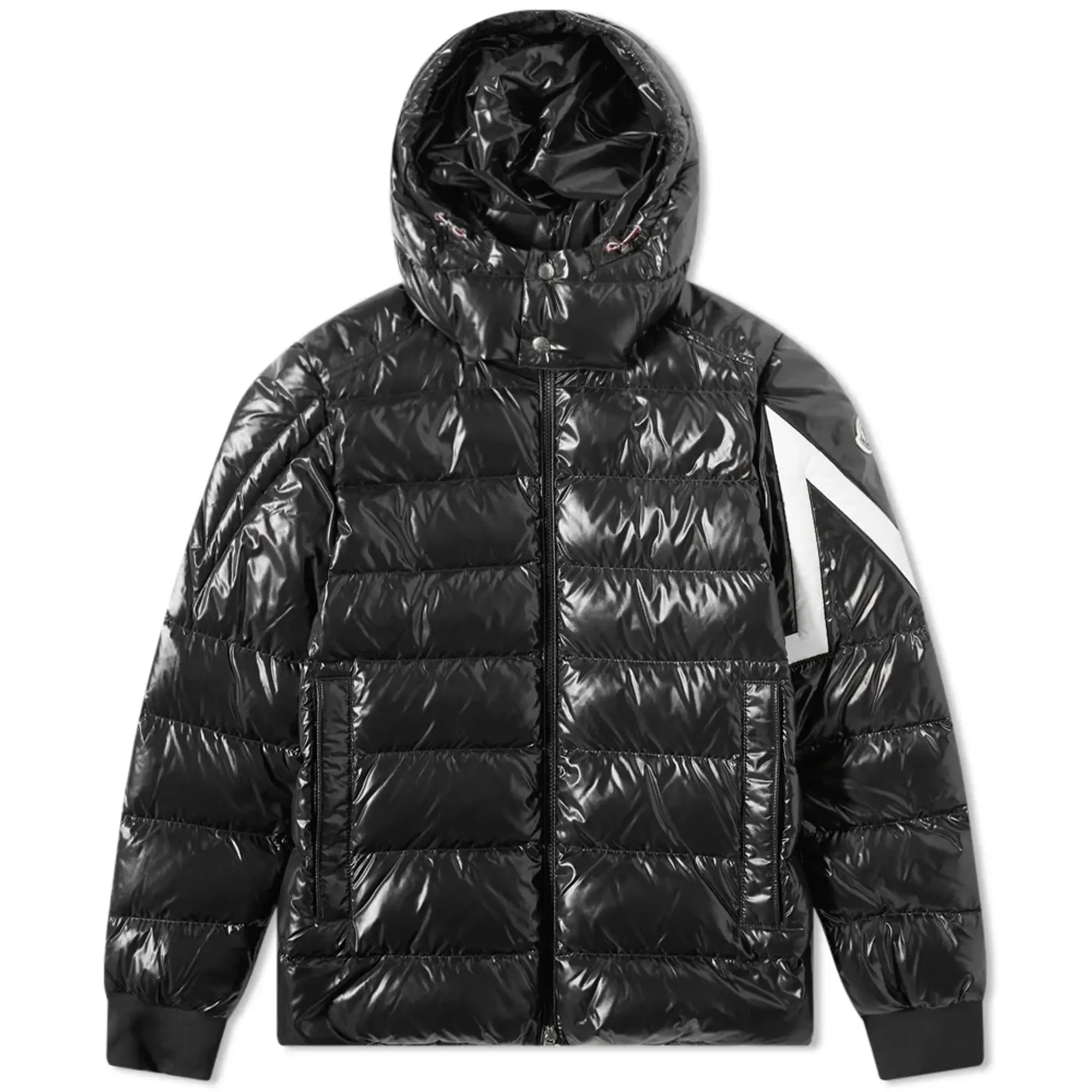 Moncler Men's Corydale Side Logo Jacket Black/White | 1A001