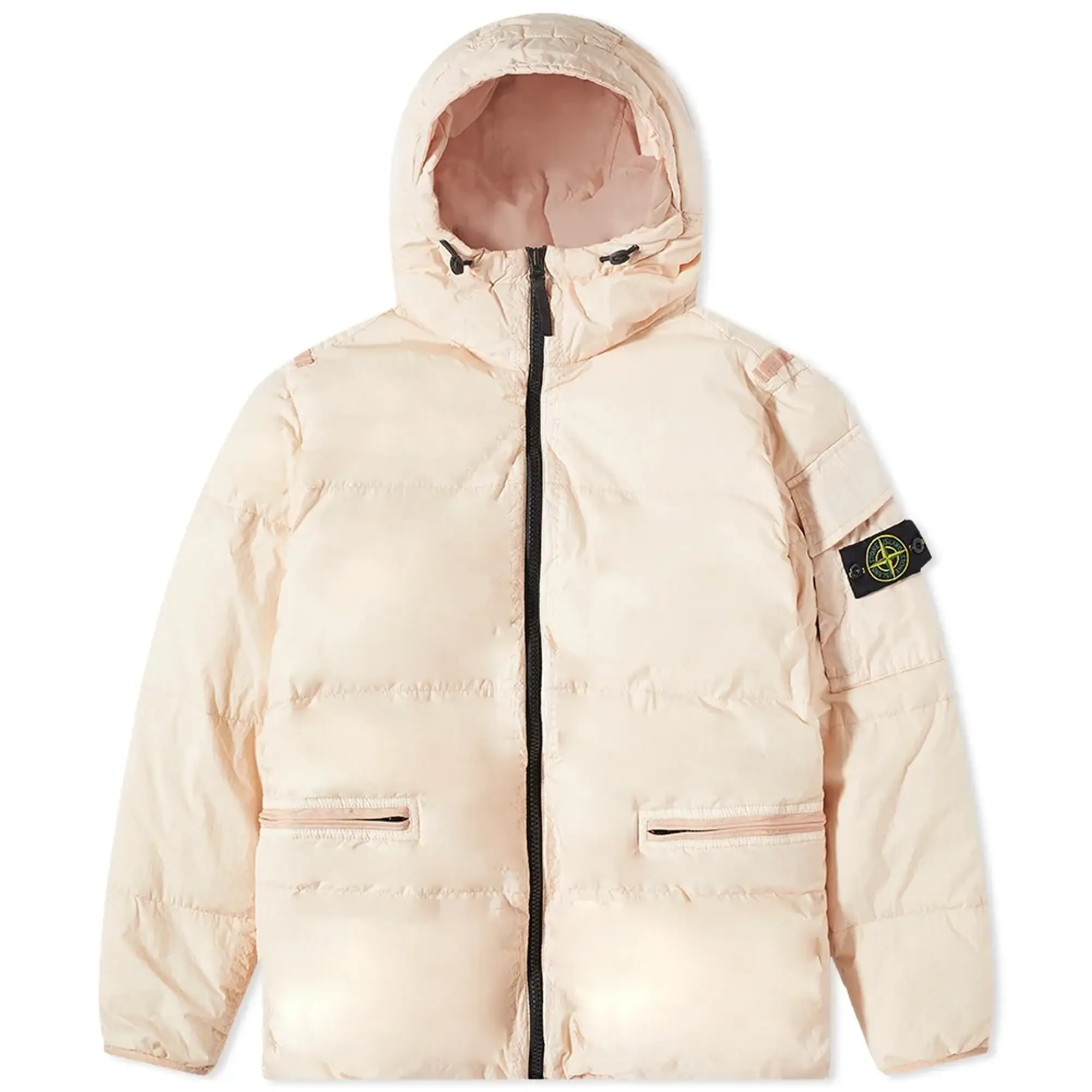 Stone Island Men's Crinkle Reps Down Jacket Light Pink