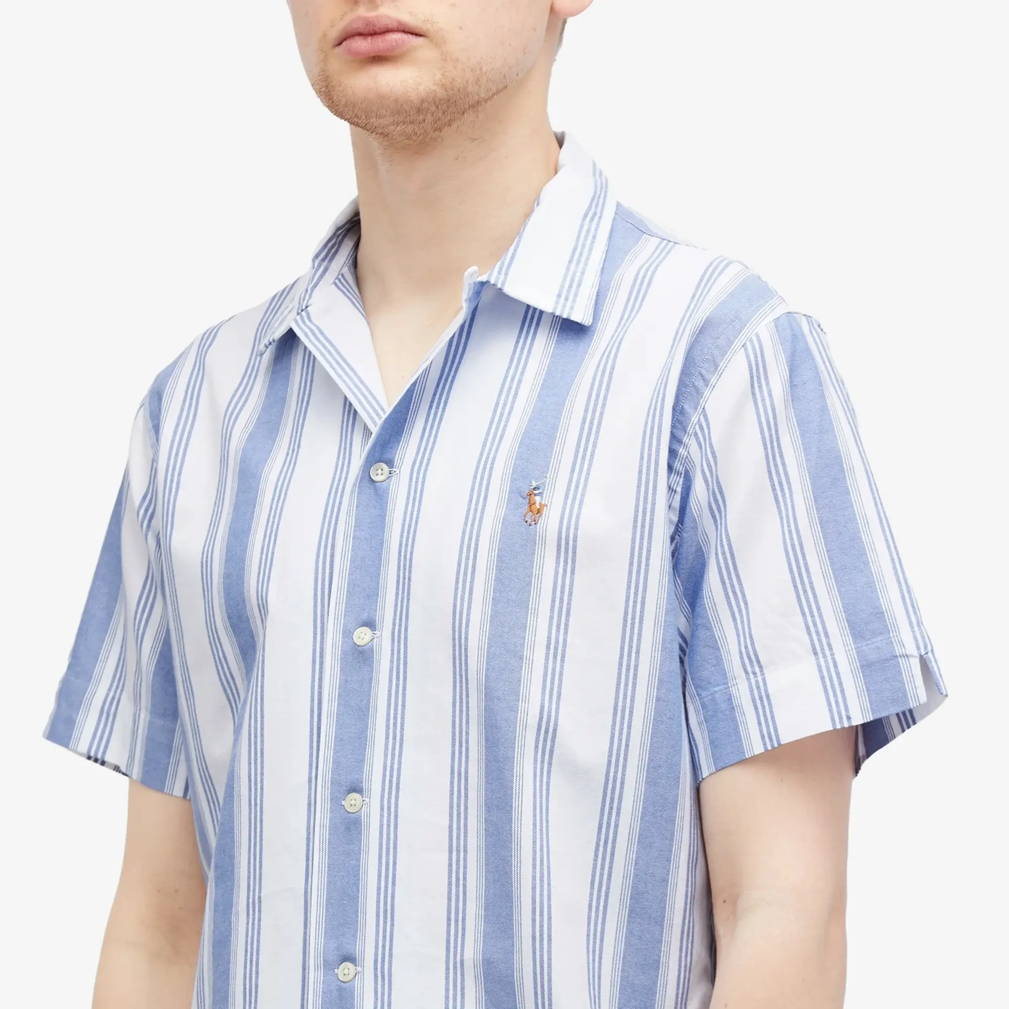 Polo Ralph Lauren Striped SS Shirt - White / Blue