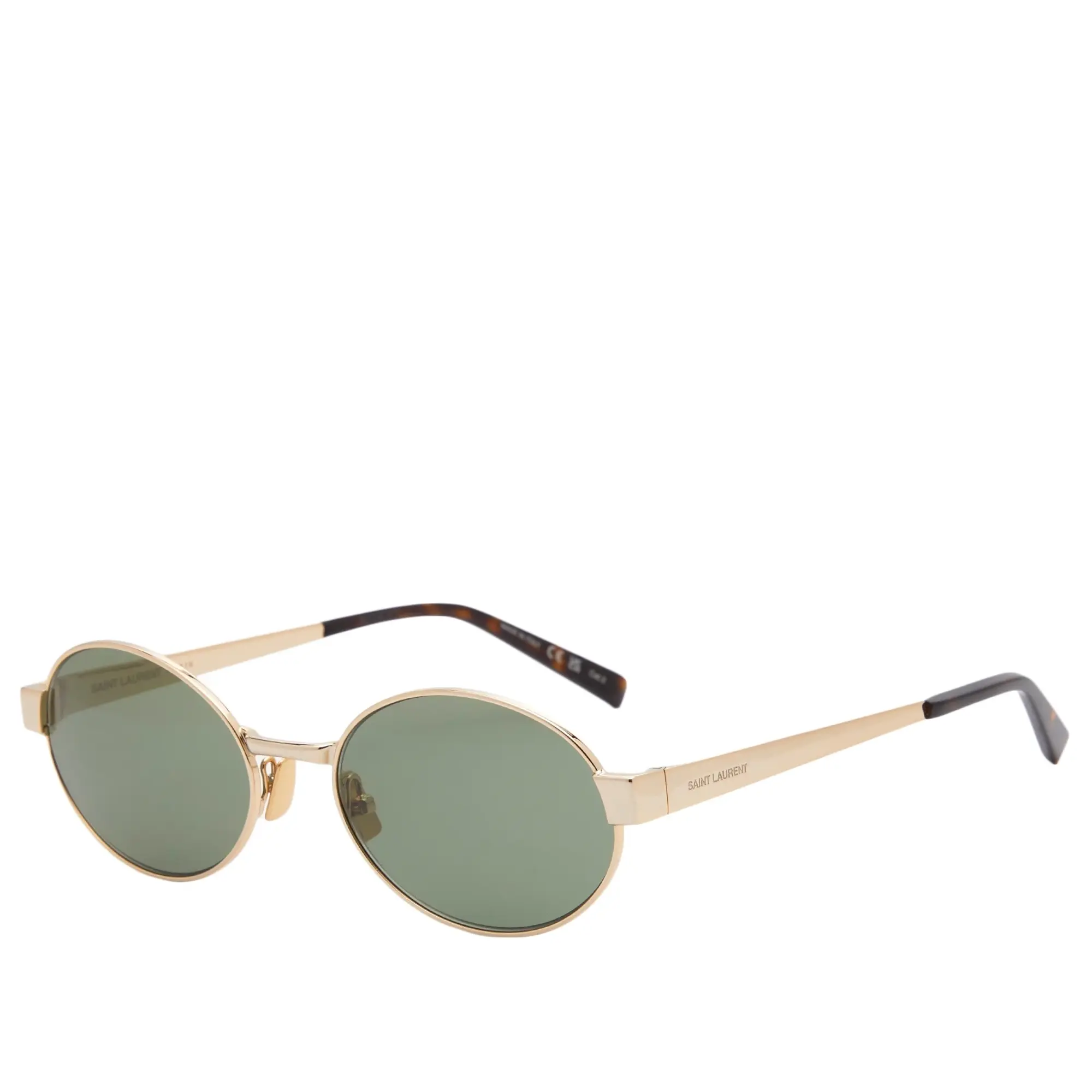 Saint Laurent Sunglasses Saint Laurent SL 692 Sunglasses Gold/Green