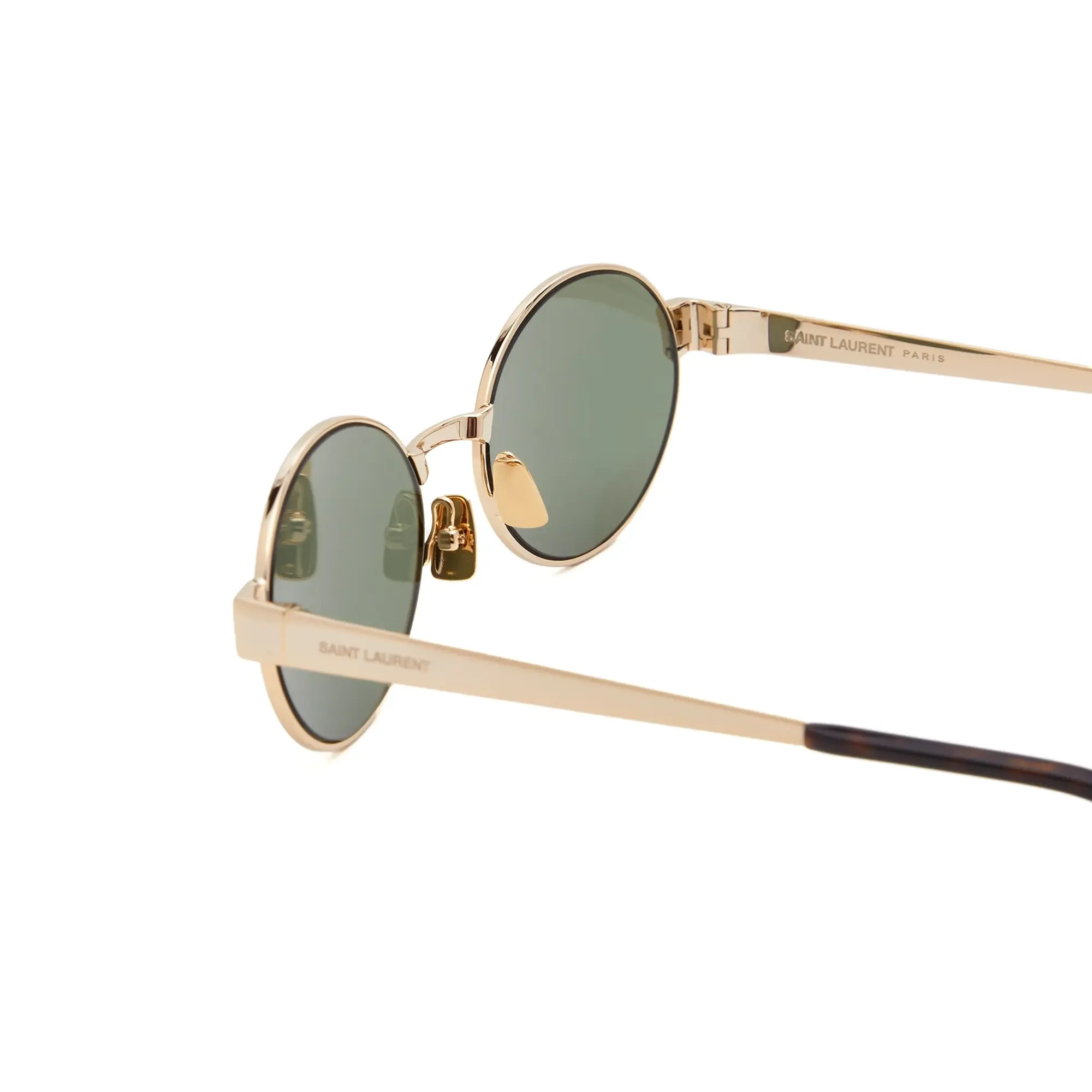 Saint Laurent Sunglasses Saint Laurent SL 692 Sunglasses Gold/Green