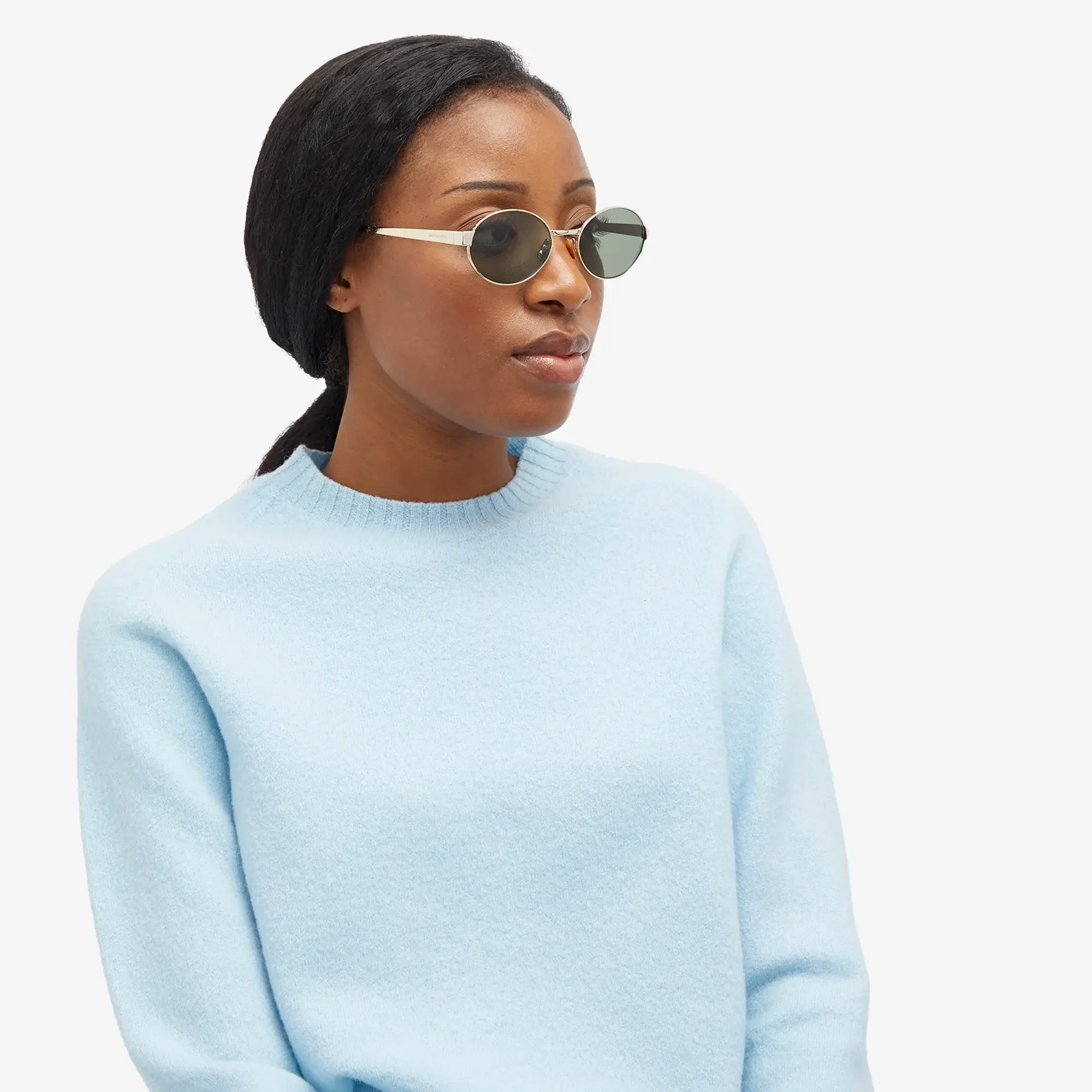 Saint Laurent Sunglasses Saint Laurent SL 692 Sunglasses Gold/Green