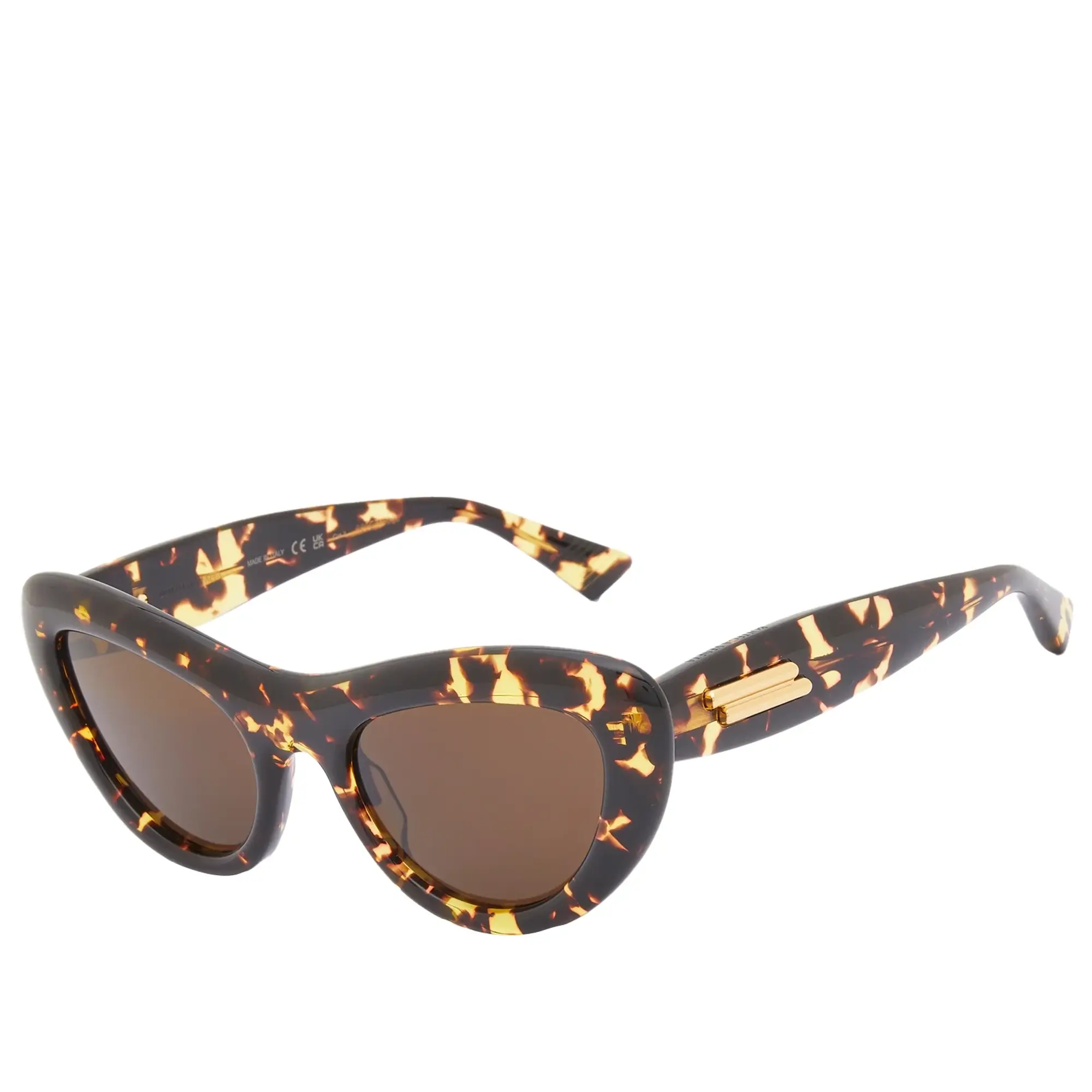 Bottega Veneta Eyewear Bottega Veneta BV1282S Sunglasses Havana/Brown