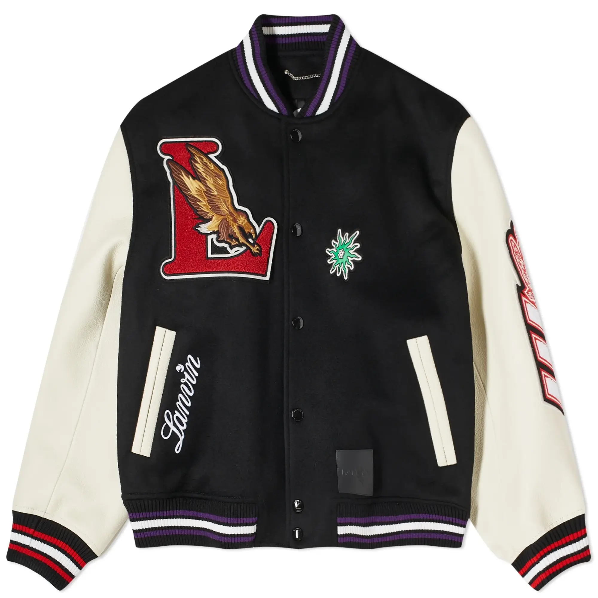 Lanvin Men's x Future Varsity Jacket Black