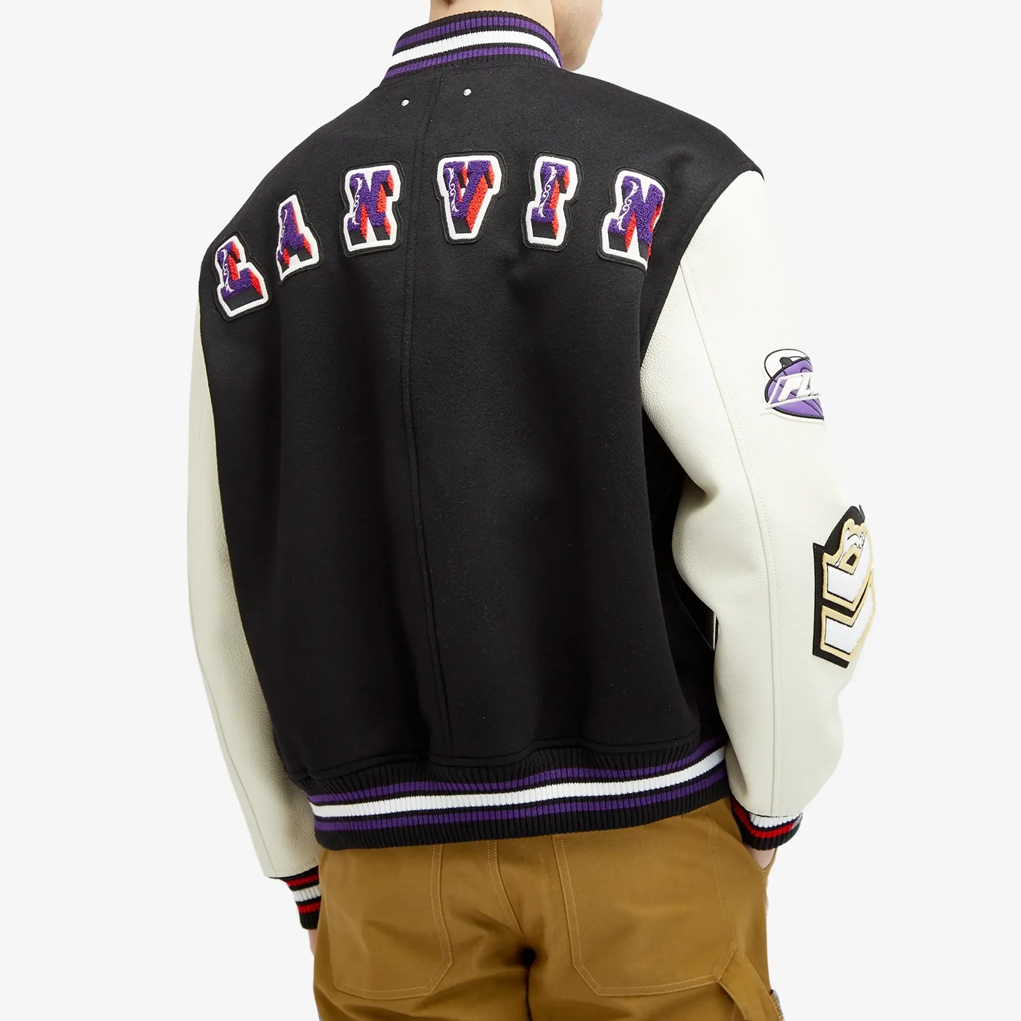 Lanvin Men's x Future Varsity Jacket Black