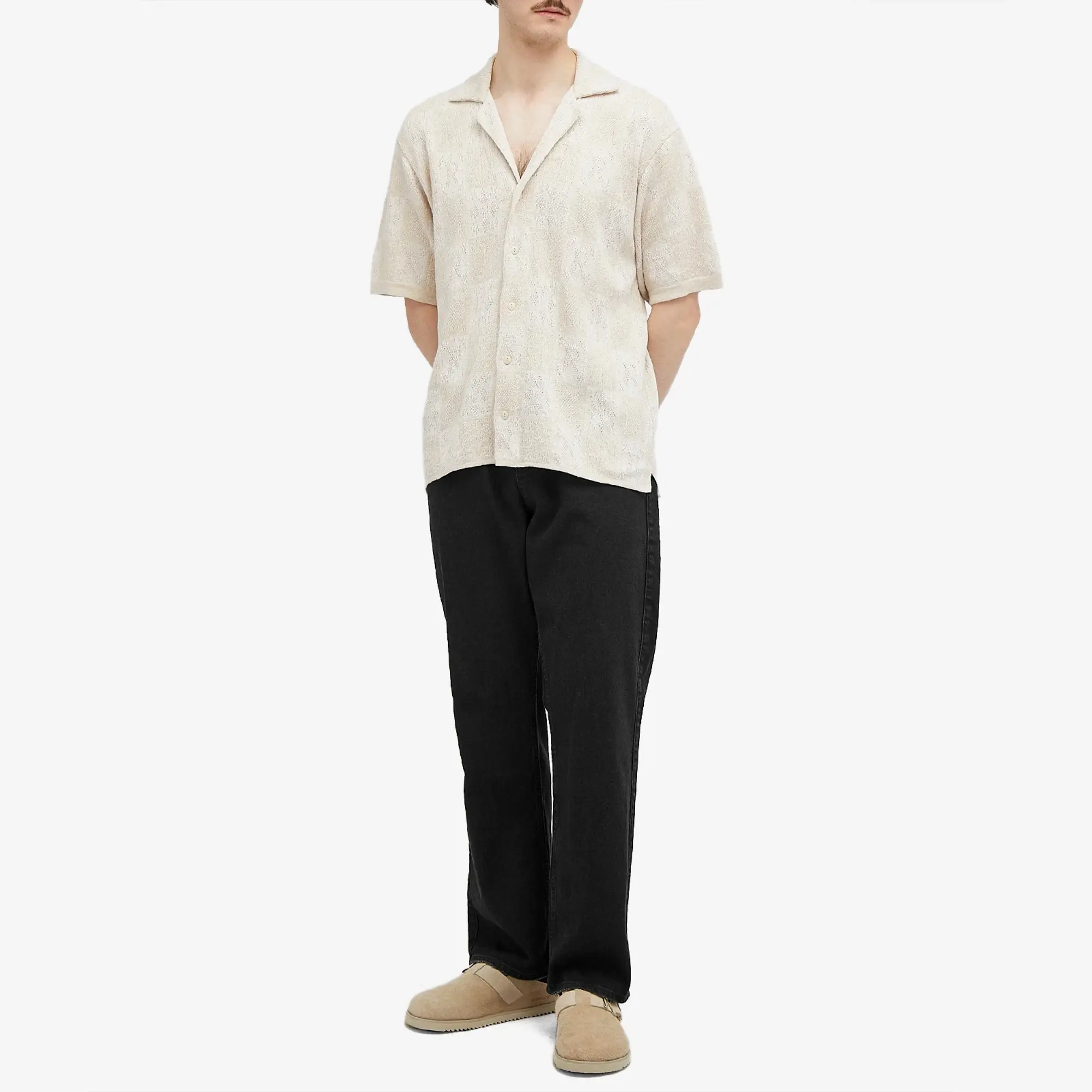 Represent Men's Crochet Shirt Multi
