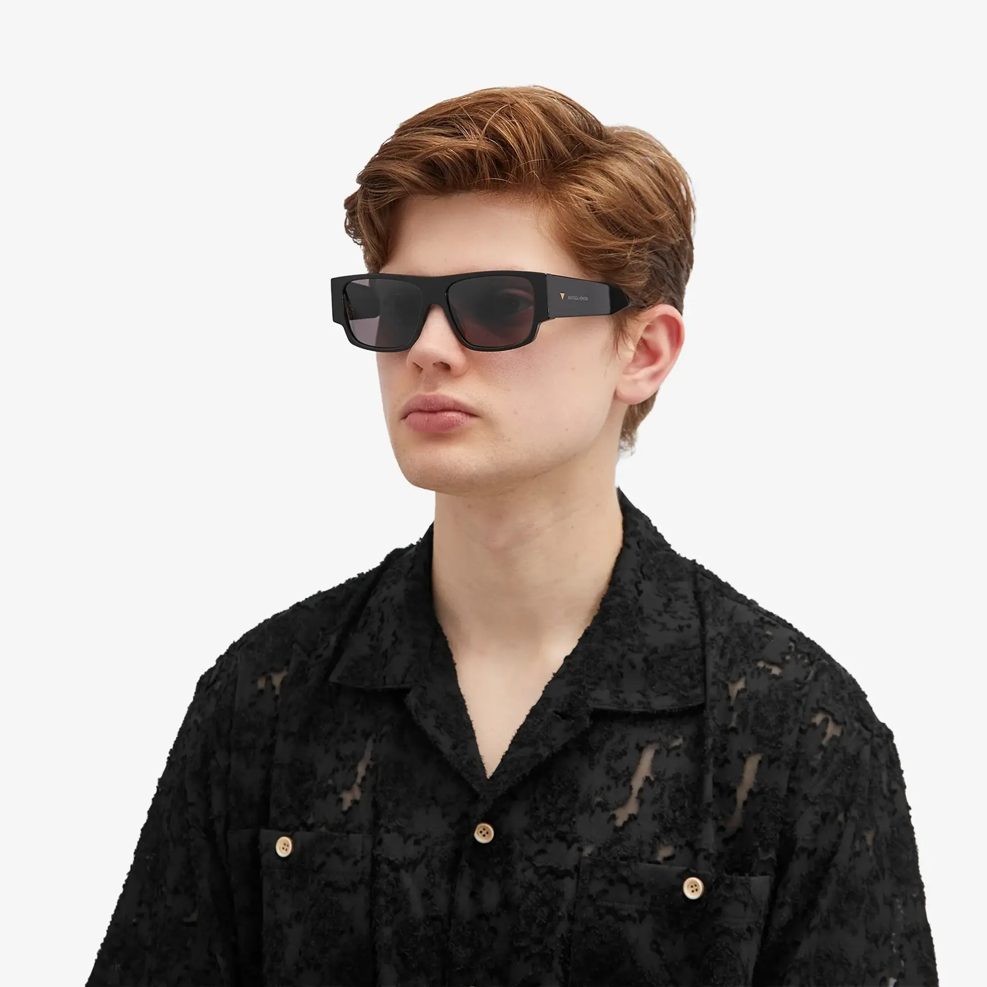 Bottega Veneta Eyewear Bottega Veneta BV1286S Sunglasses Black/Grey