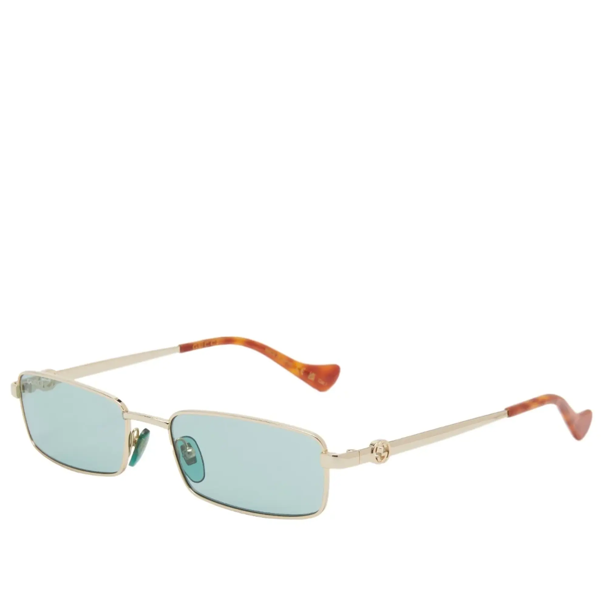 Gucci Women's Eyewear GG1600S Sunglasses Gold/Green