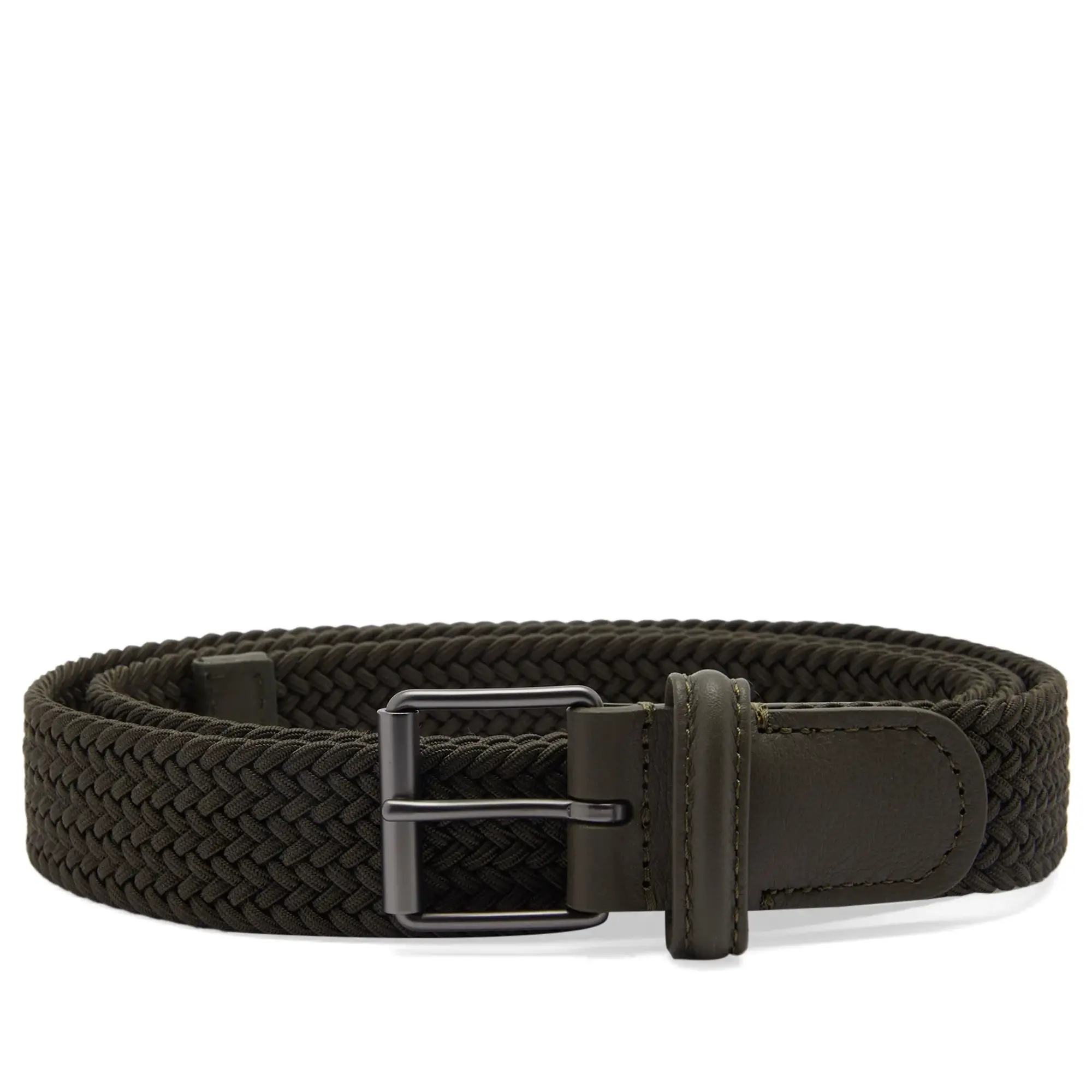 Anderson's Men's Narrow Woven Belt Khaki