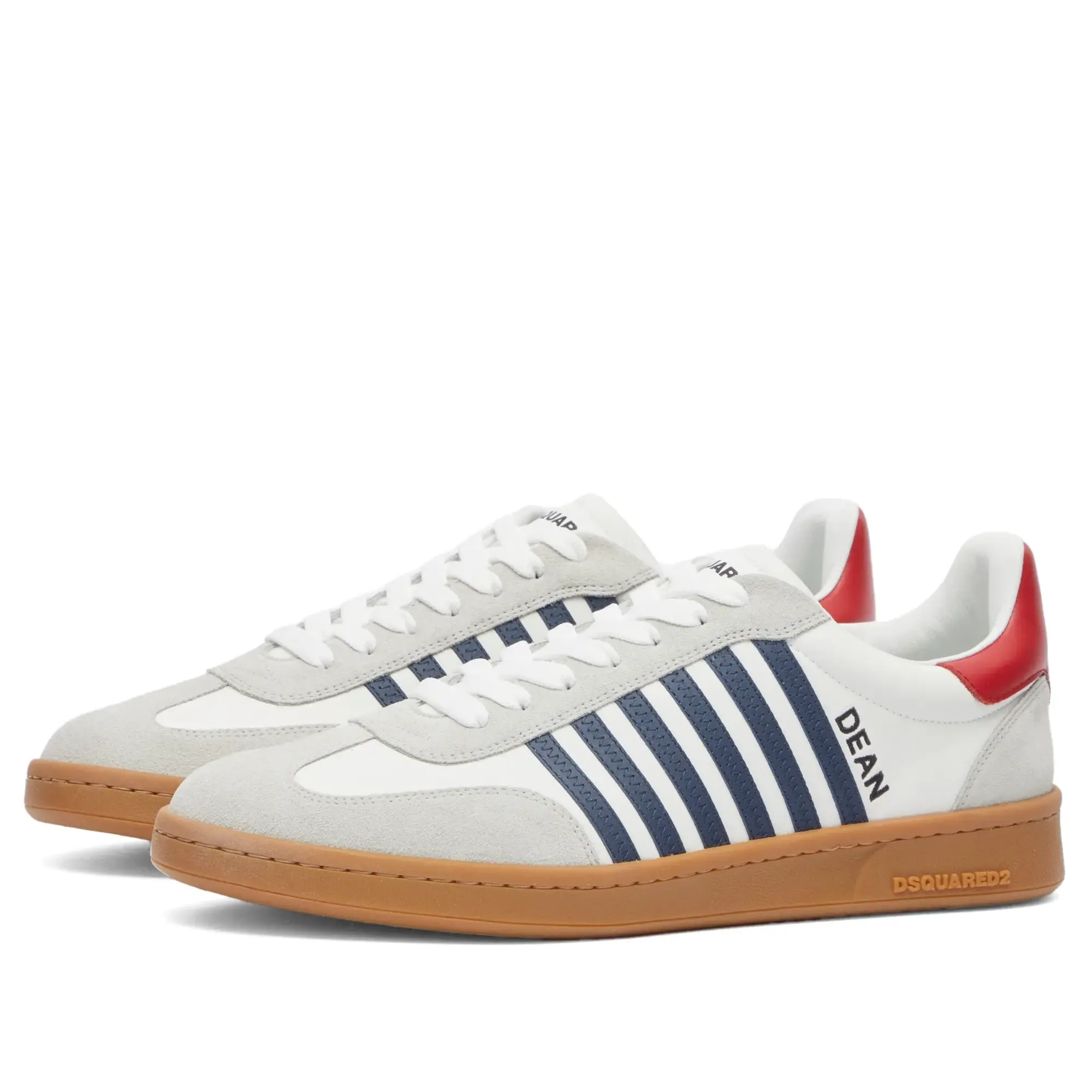 Dsquared2 Men's Boxer Sneakers White/Blue/Red