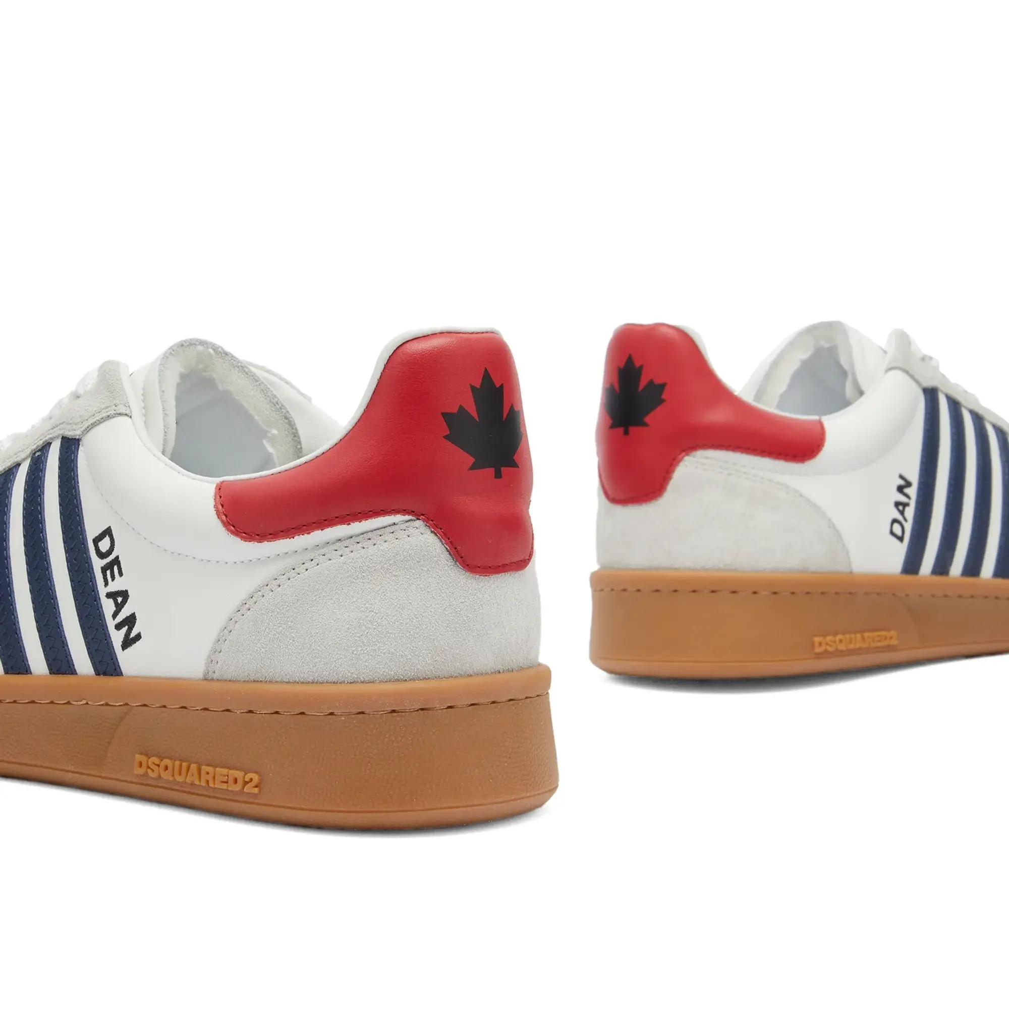 Dsquared2 Men's Boxer Sneakers White/Blue/Red