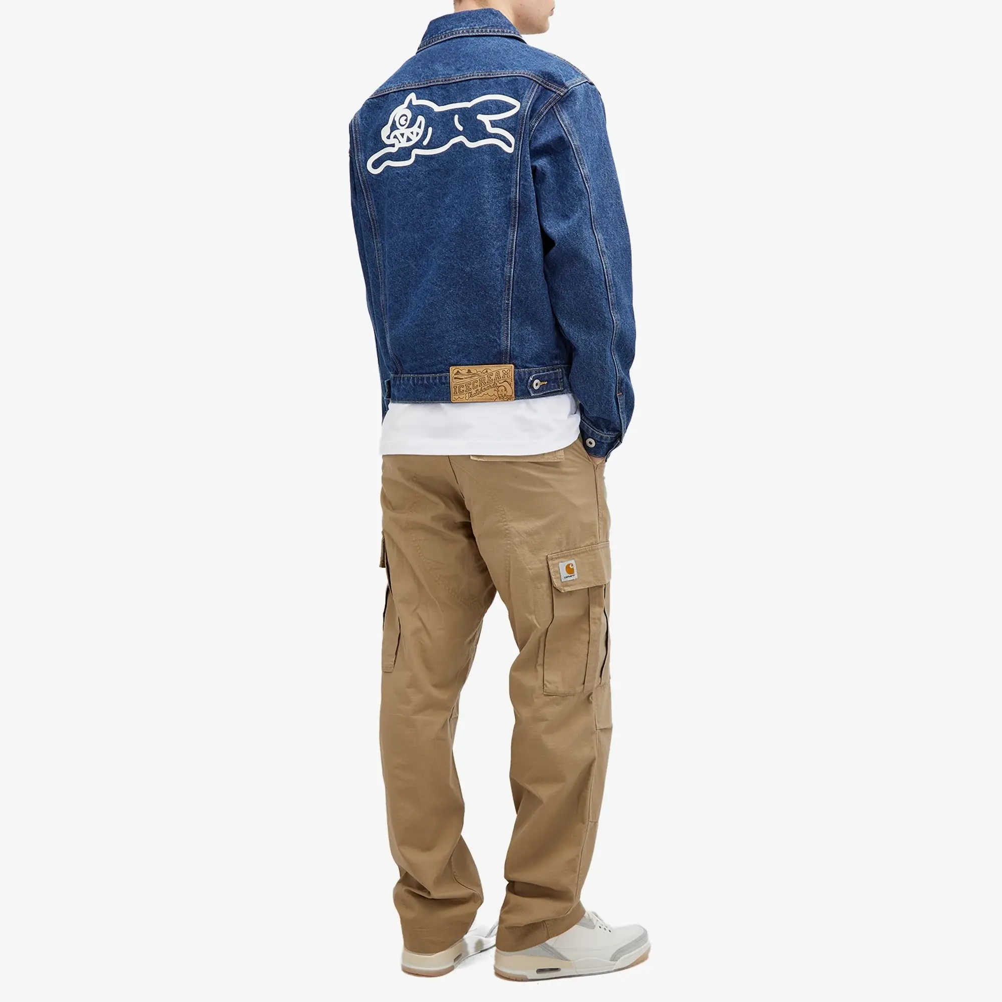 ICECREAM Men's Running Dog Denim Trucker Jacket Indigo