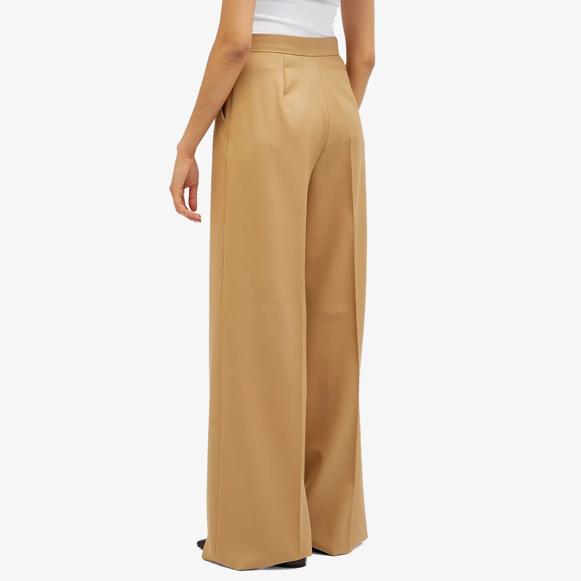 Max Mara Women's Wide Leg Trousers Honey