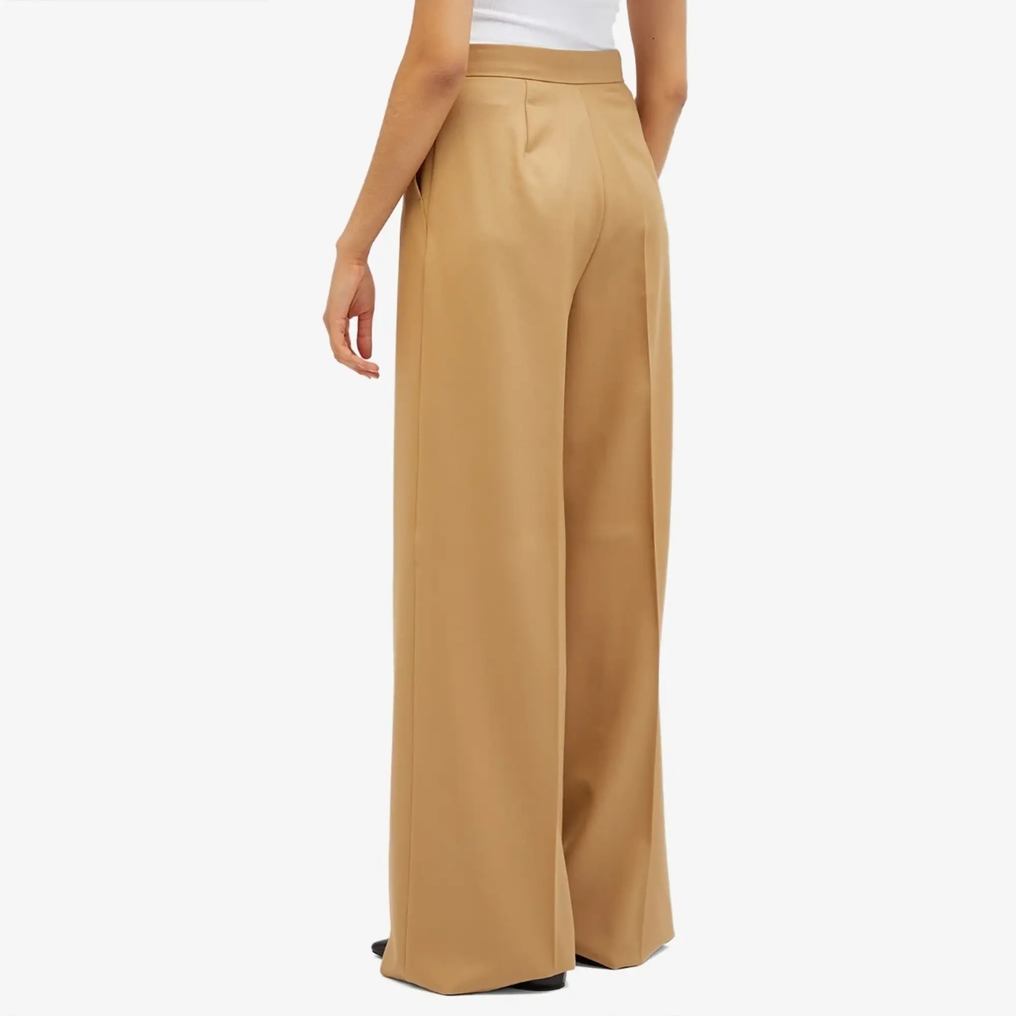 Max Mara Women's Wide Leg Trousers Honey