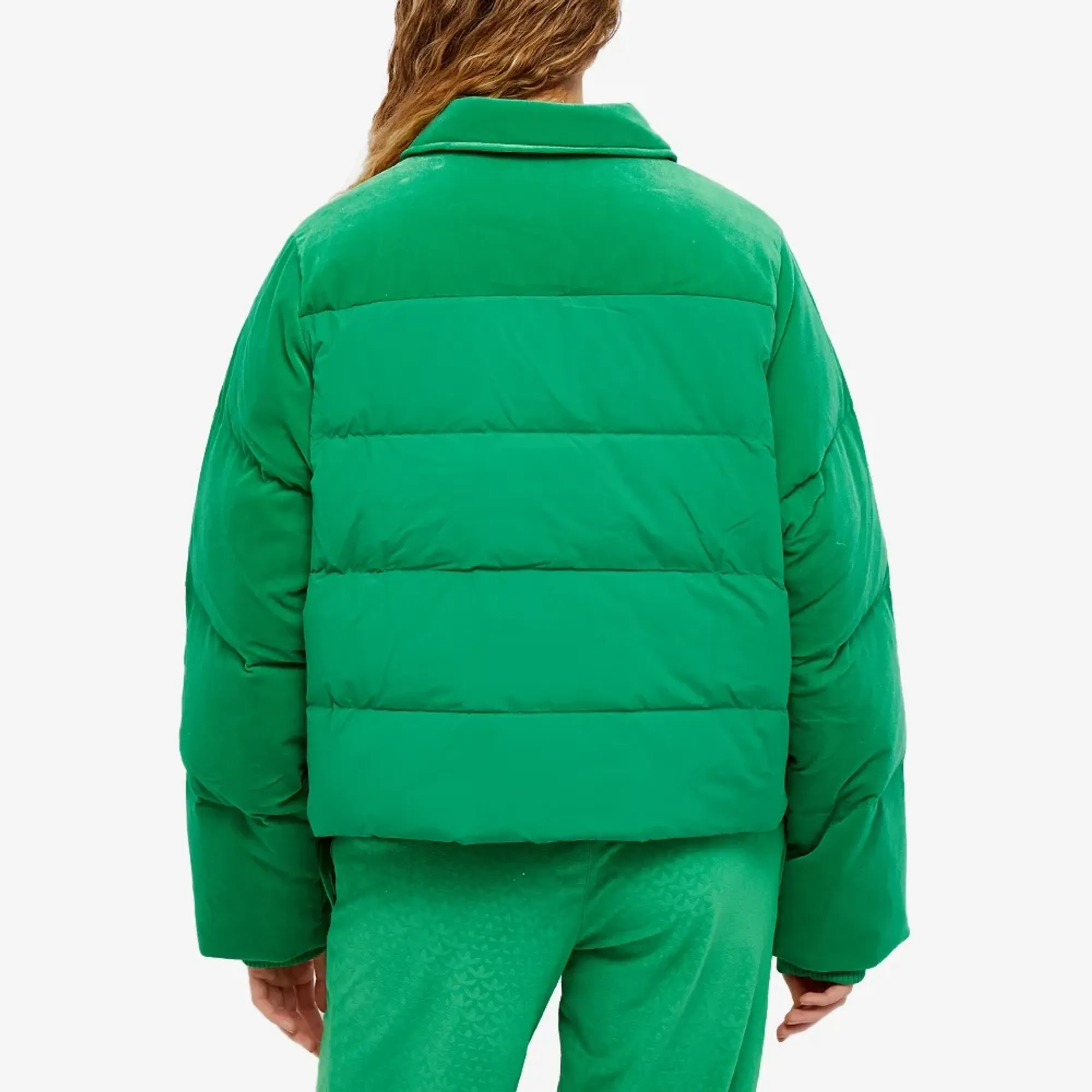 Adidas Women's Adicolor 70s Velvet Puffer Jacket Green | IB2027 Adidas Women's Adicolor 70s Velvet Puffer Jacket Green | IB2027