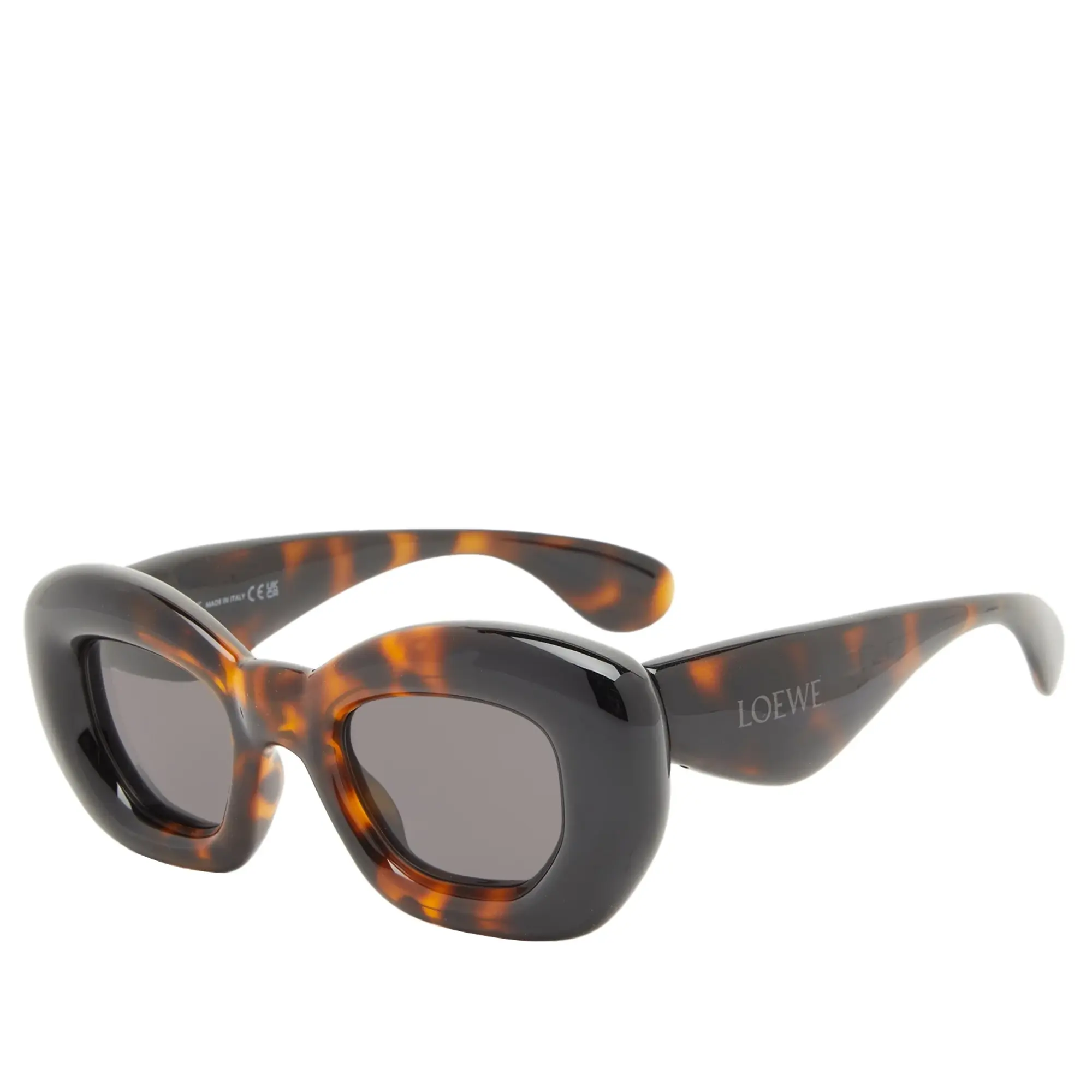 Loewe Eyewear Loewe Inflated Sunglasses Dark Havana/Smoke