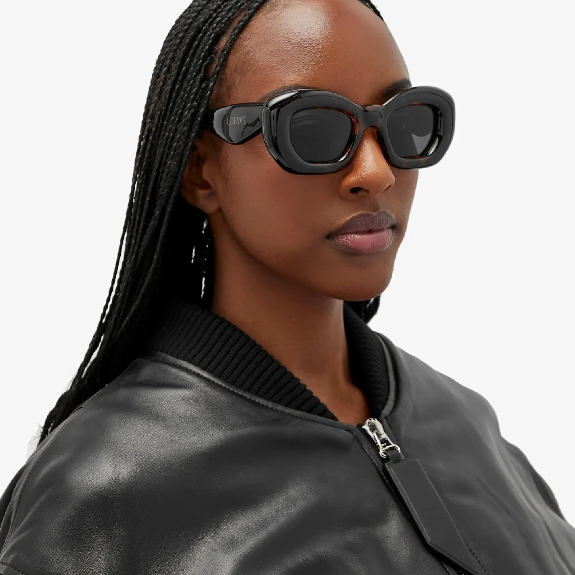 Loewe Eyewear Loewe Inflated Sunglasses Dark Havana/Smoke