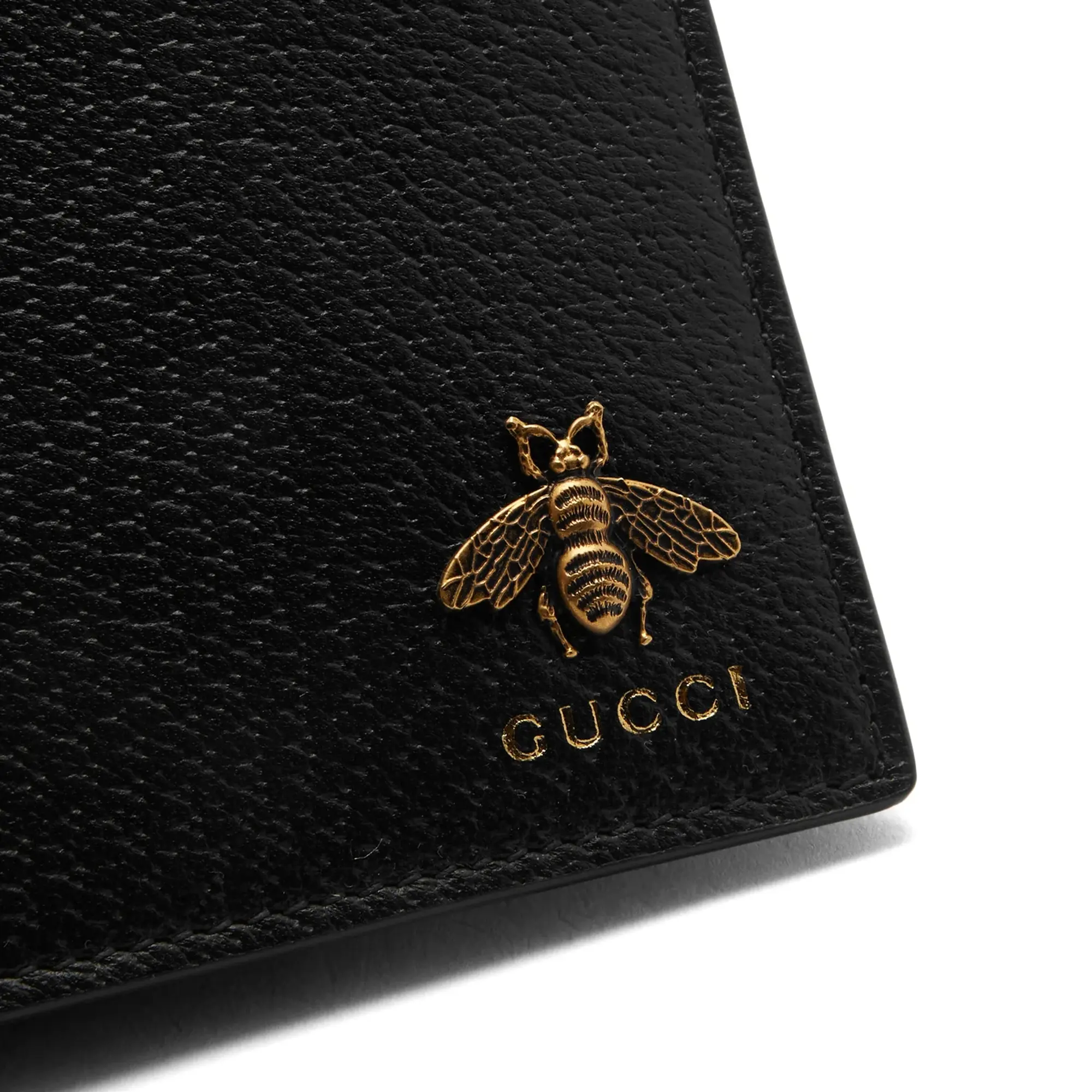 Gucci Men's Bee Logo Wallet Black