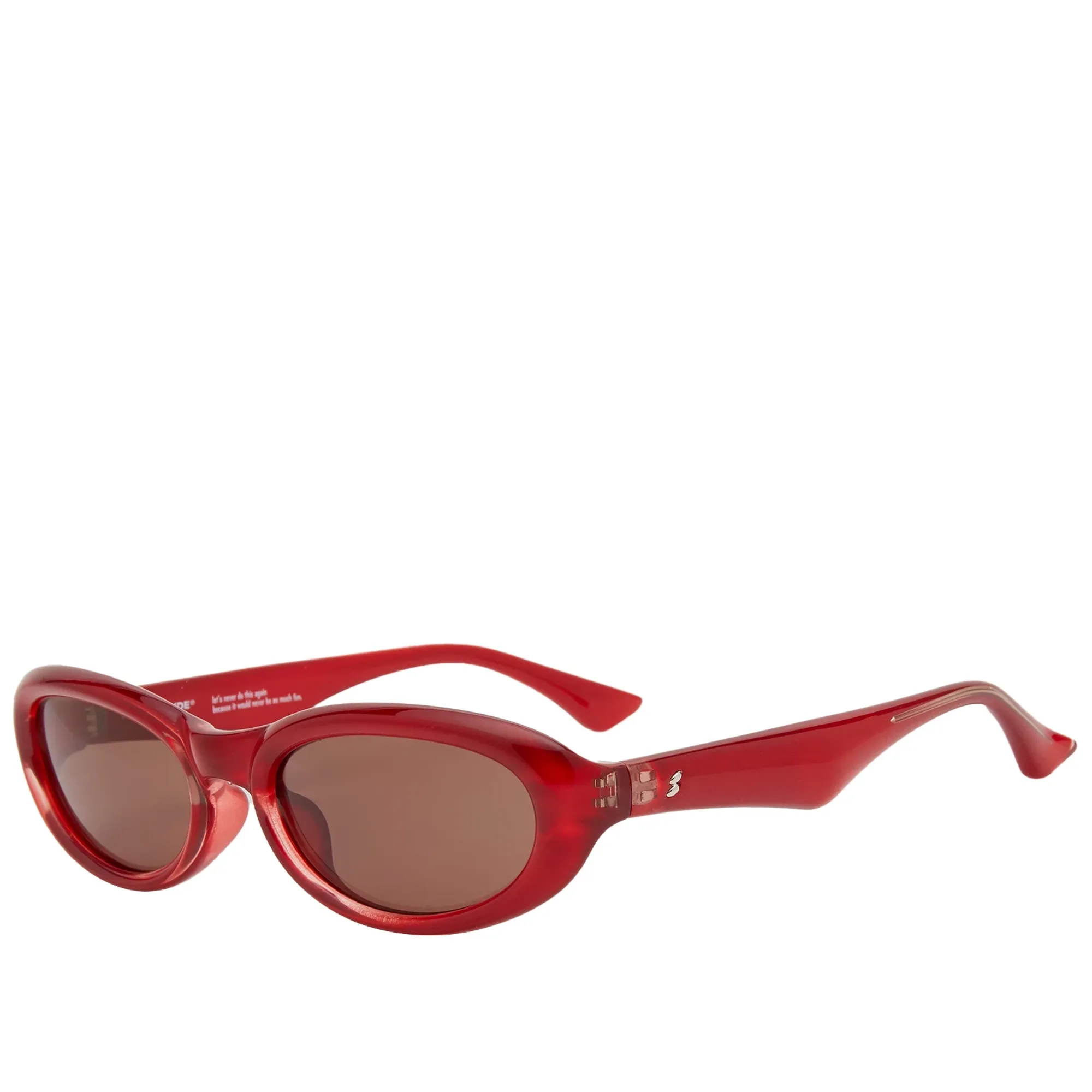 Bonnie Clyde Groupie Sunglasses Red/Brown | BC-GRP-RB | FOOTY.COM