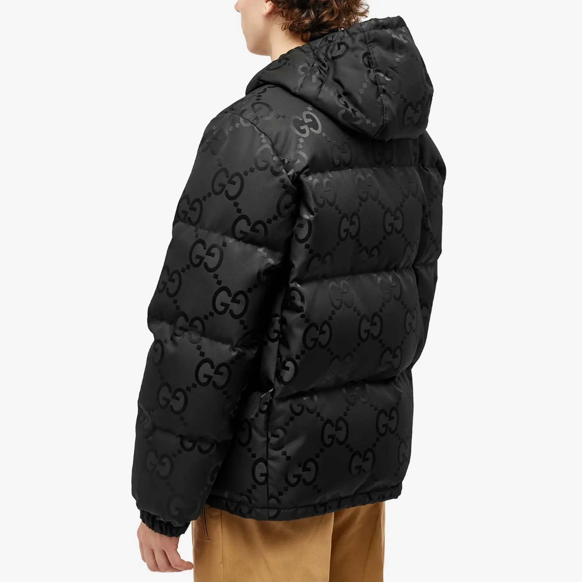 Gucci Men's GG Jaquard Down Jacket Black
