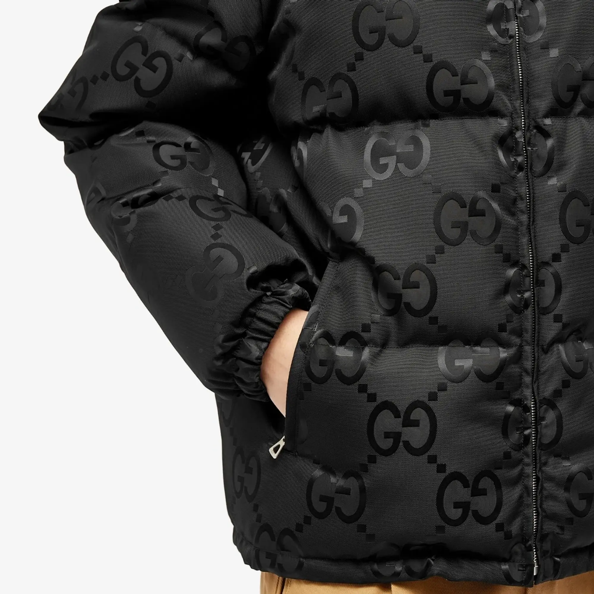 Gucci Men's GG Jaquard Down Jacket Black