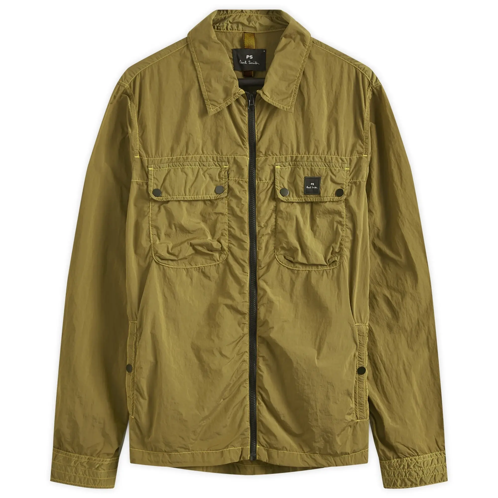 Paul Smith Men's Zip Front Nylon Jacket Green