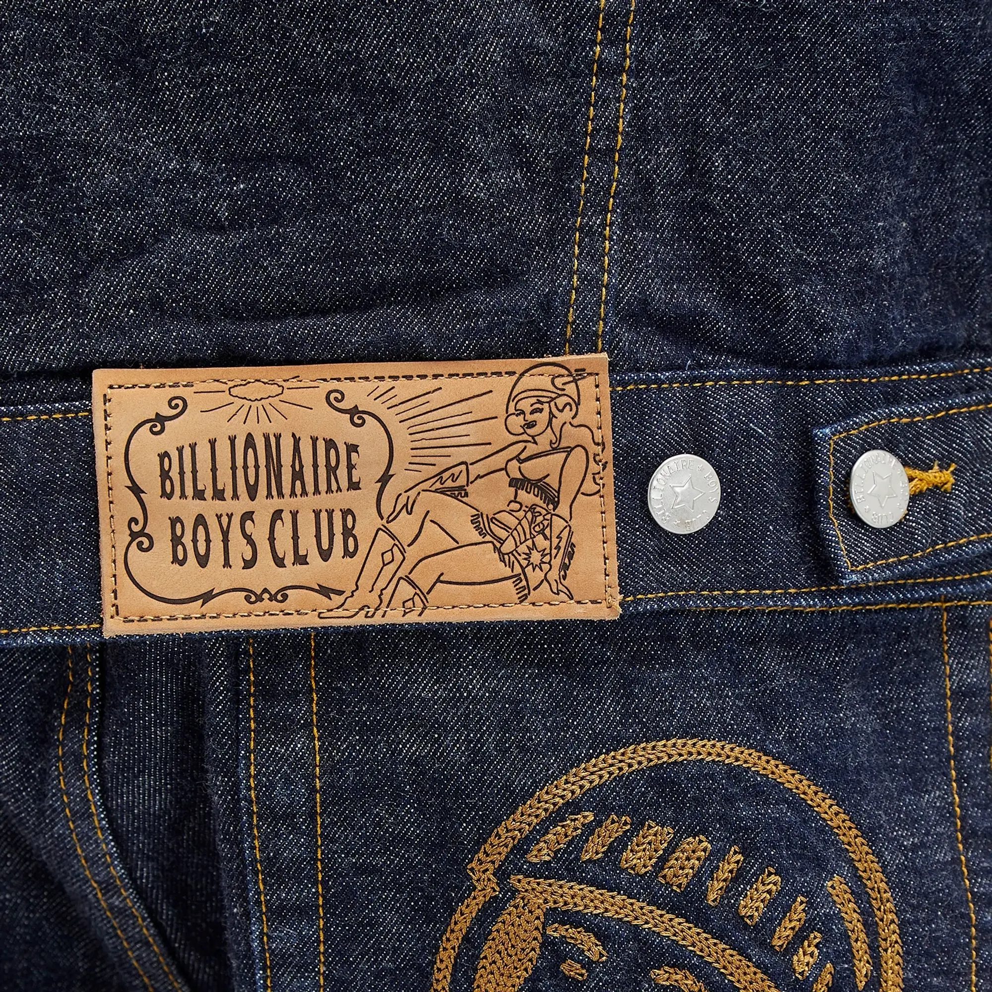 Billionaire Boys Club Men's Astro Selvedge Denim Jacket Indigo