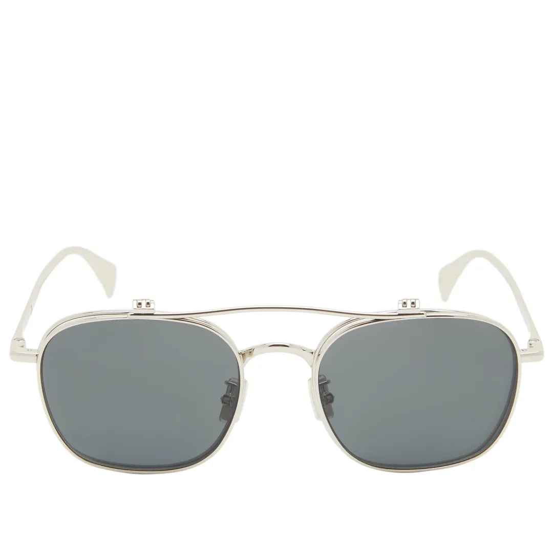 kenzou！ Kenzo Eyewear Kenzo KZ40188U Sunglasses Shiny Palladium/Green