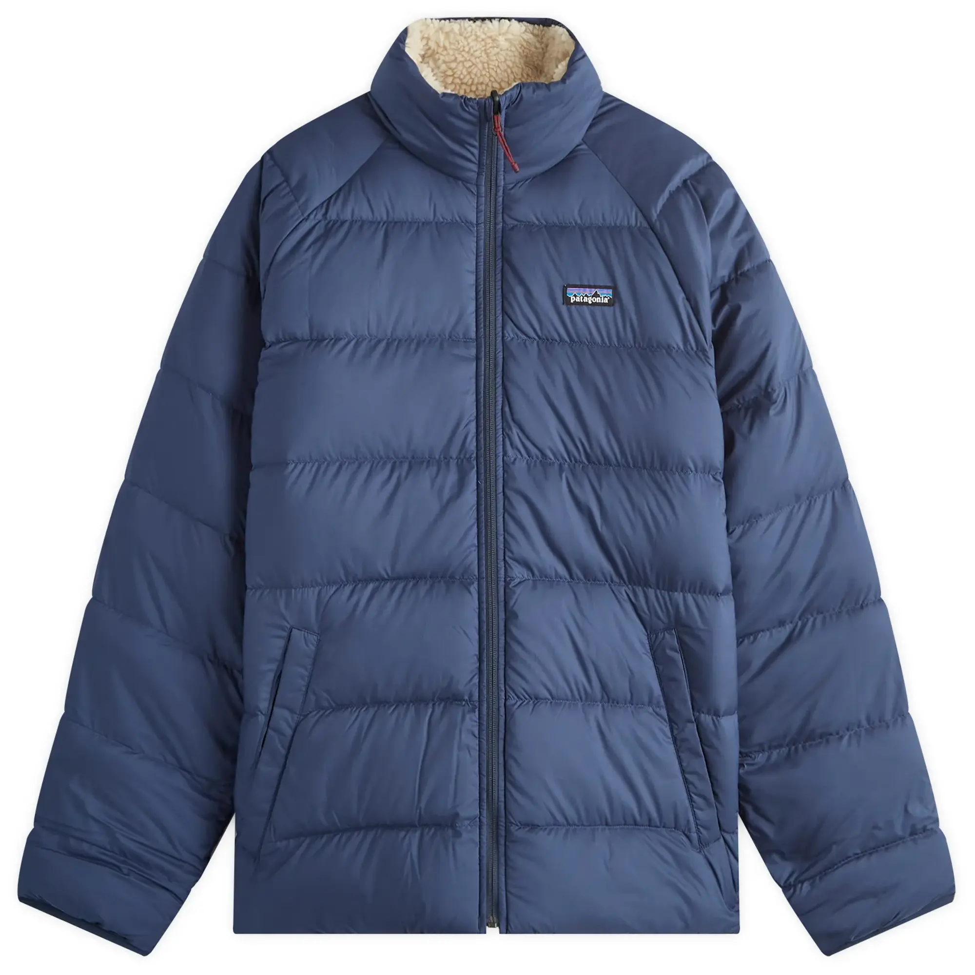 Patagonia Men's Reversible Silent Down Jacket New Navy