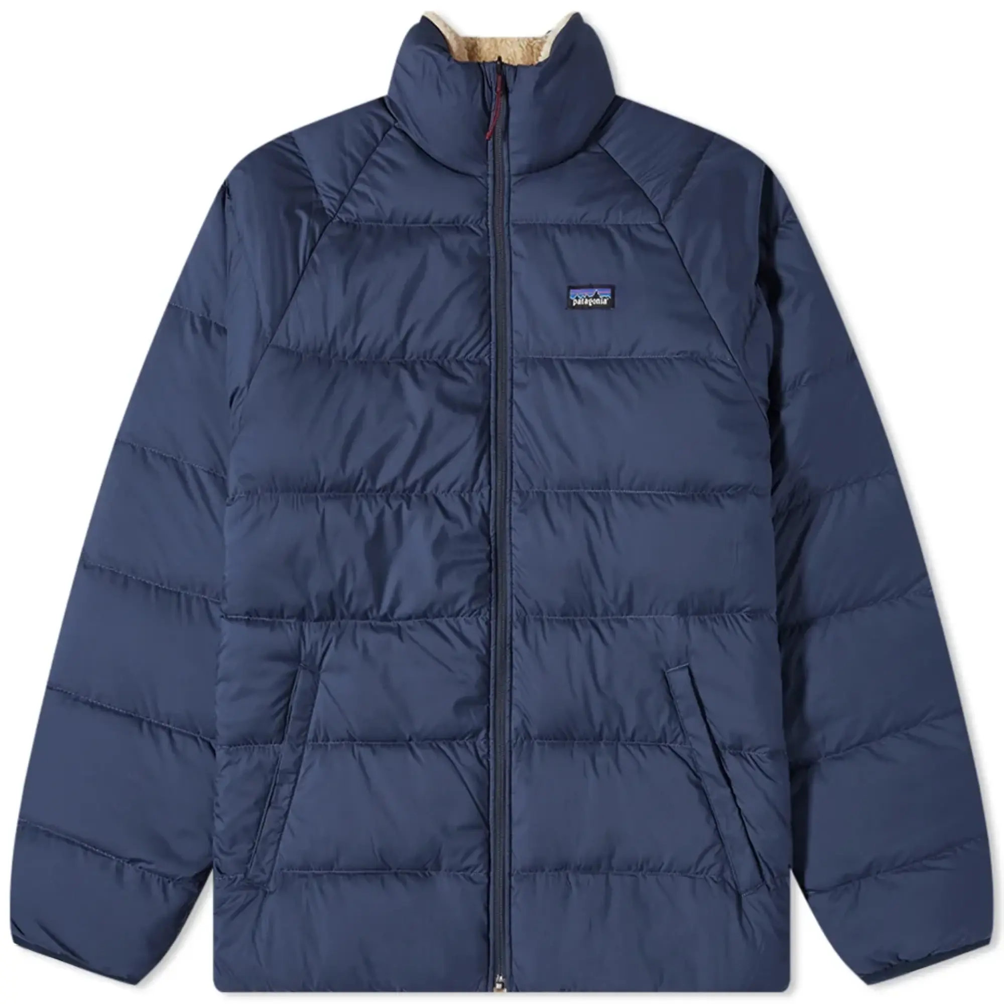 Patagonia Men's Reversible Silent Down Jacket New Navy