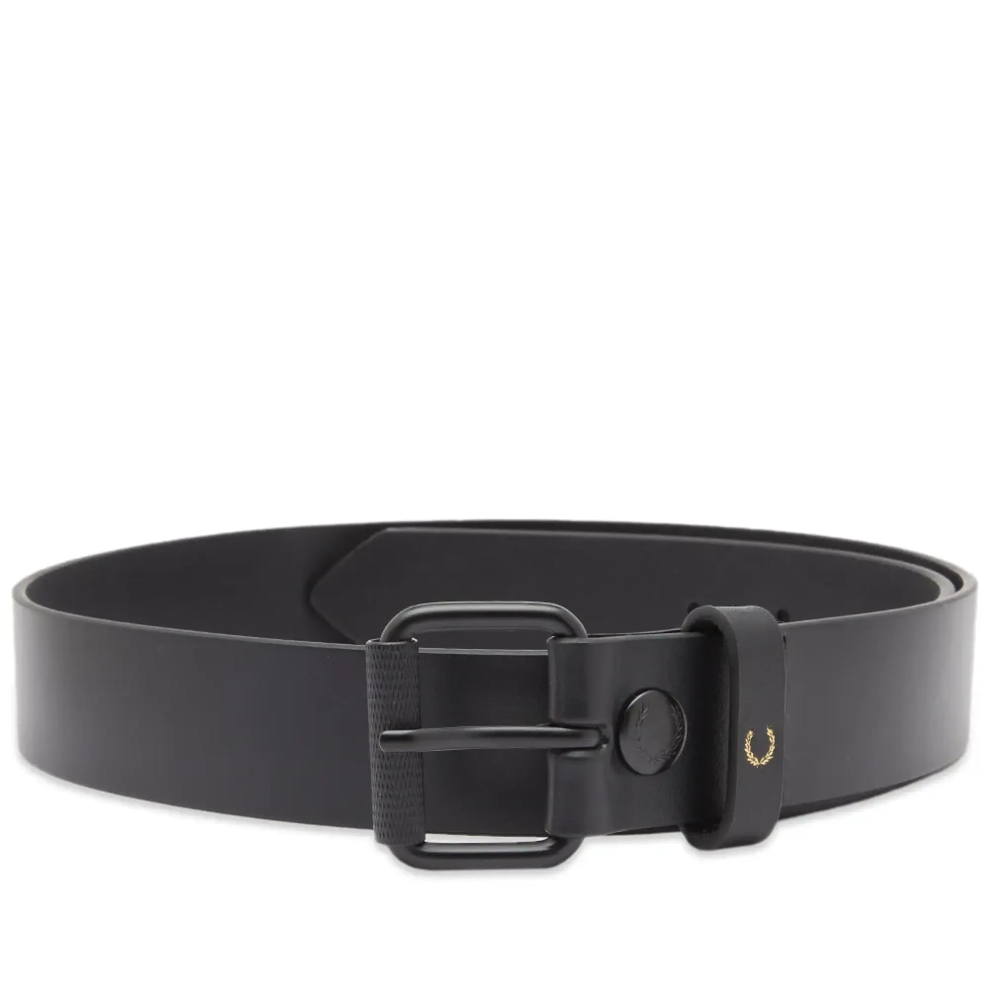 Fred Perry Men's Leather Belt Black