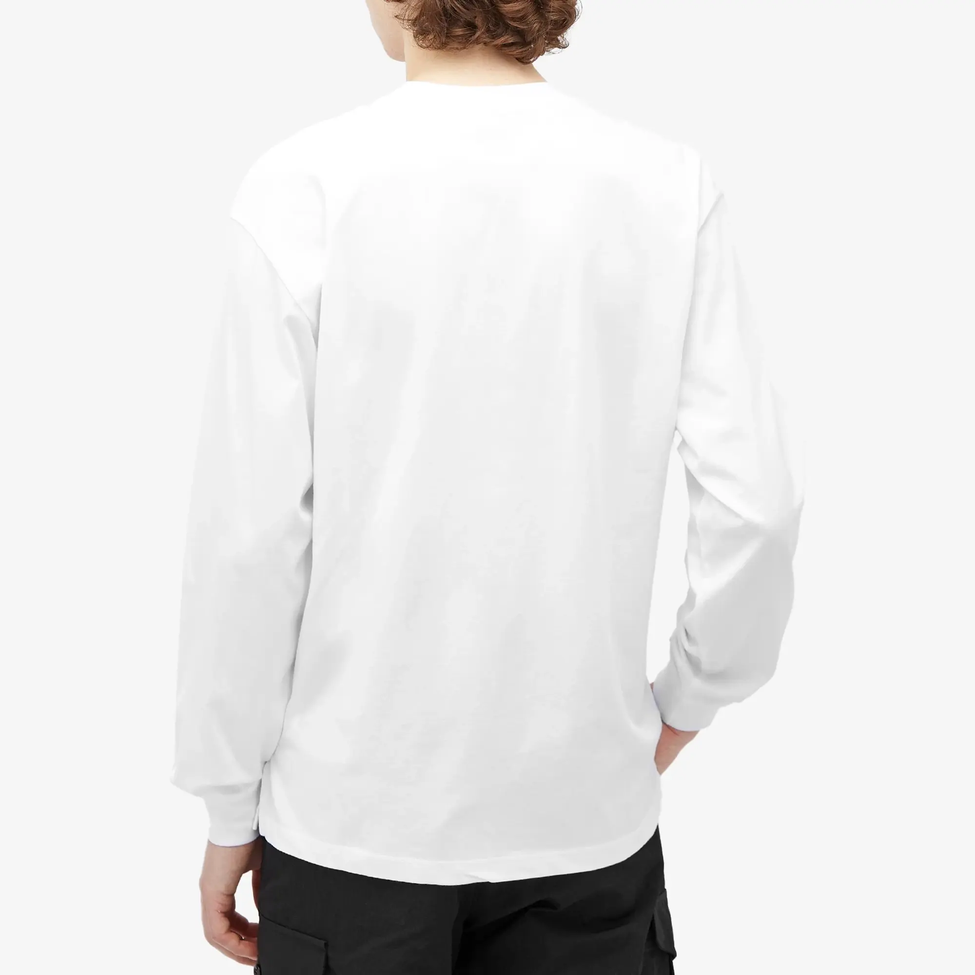 RASSVET Men's Pocket Tag Long Sleeve T-Shirt White