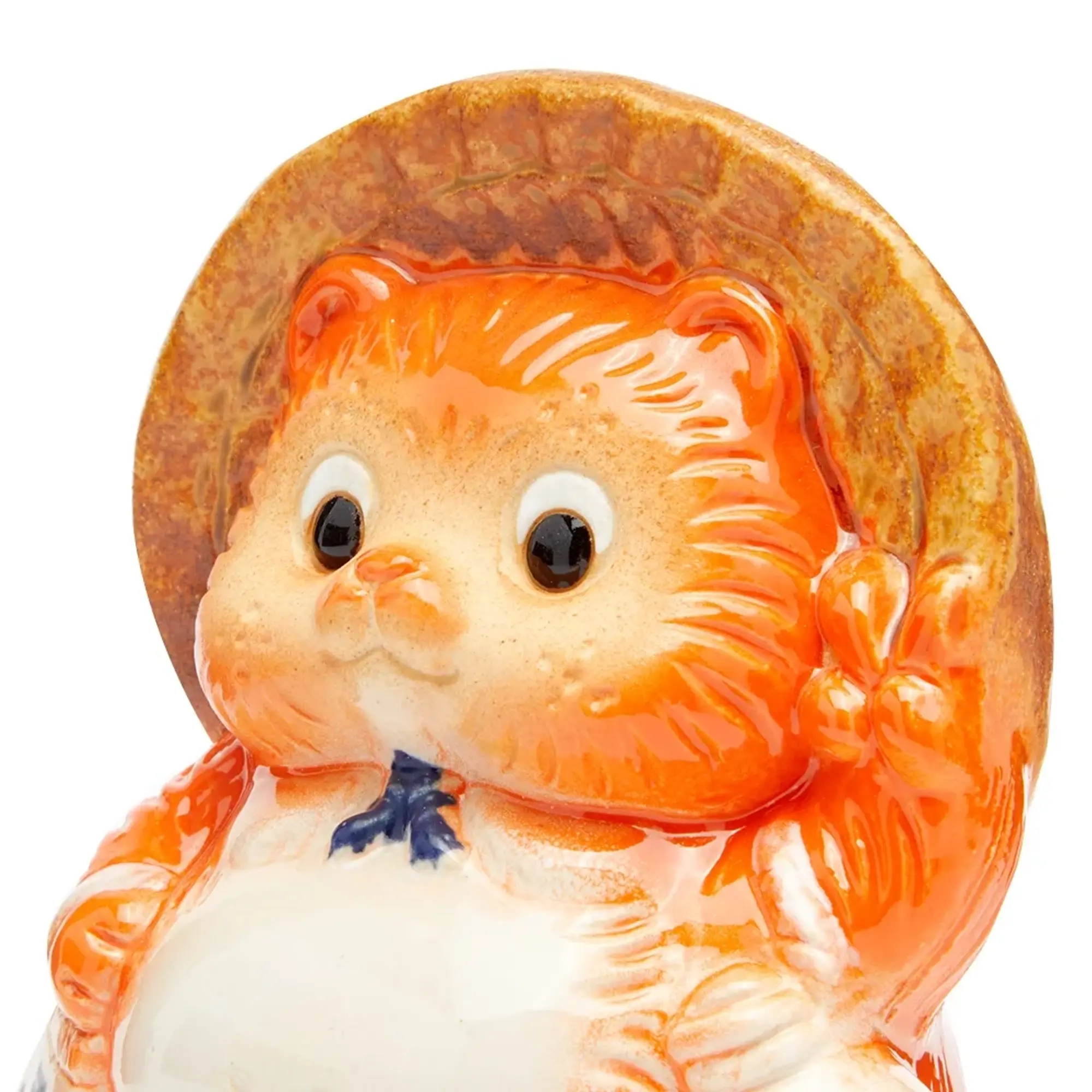 BEAMS JAPAN Fortune Raccoon Dog Piggy Bank Orange