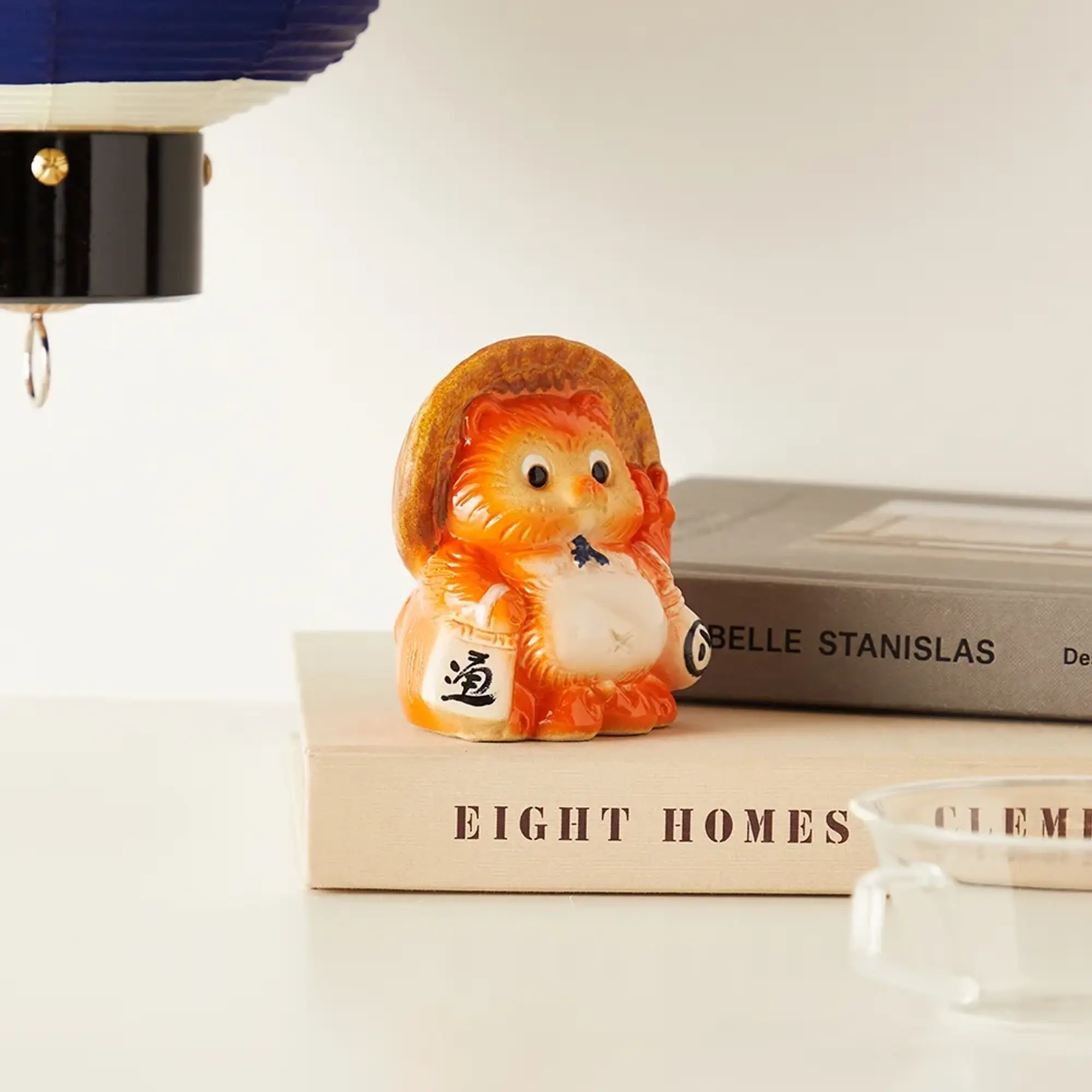 BEAMS JAPAN Fortune Raccoon Dog Piggy Bank Orange