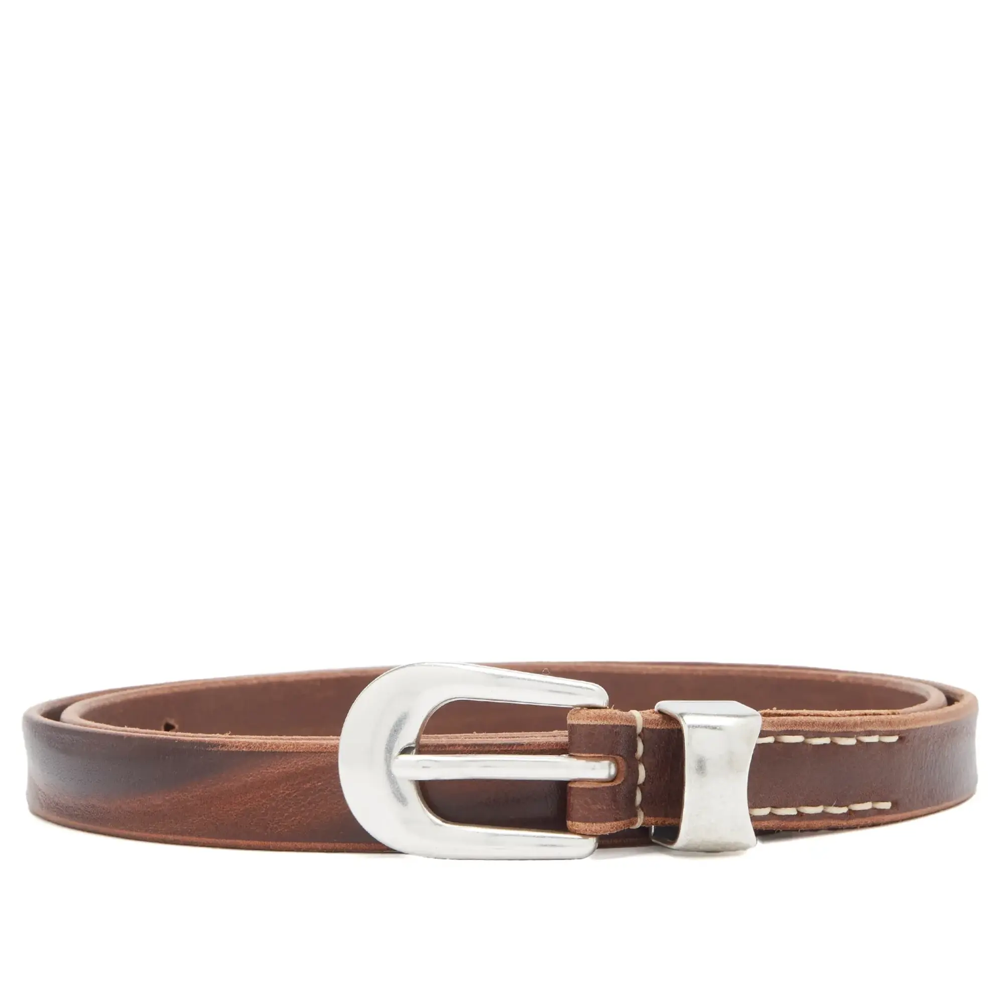 Our Legacy Men's 2cm Belt Brown Leather