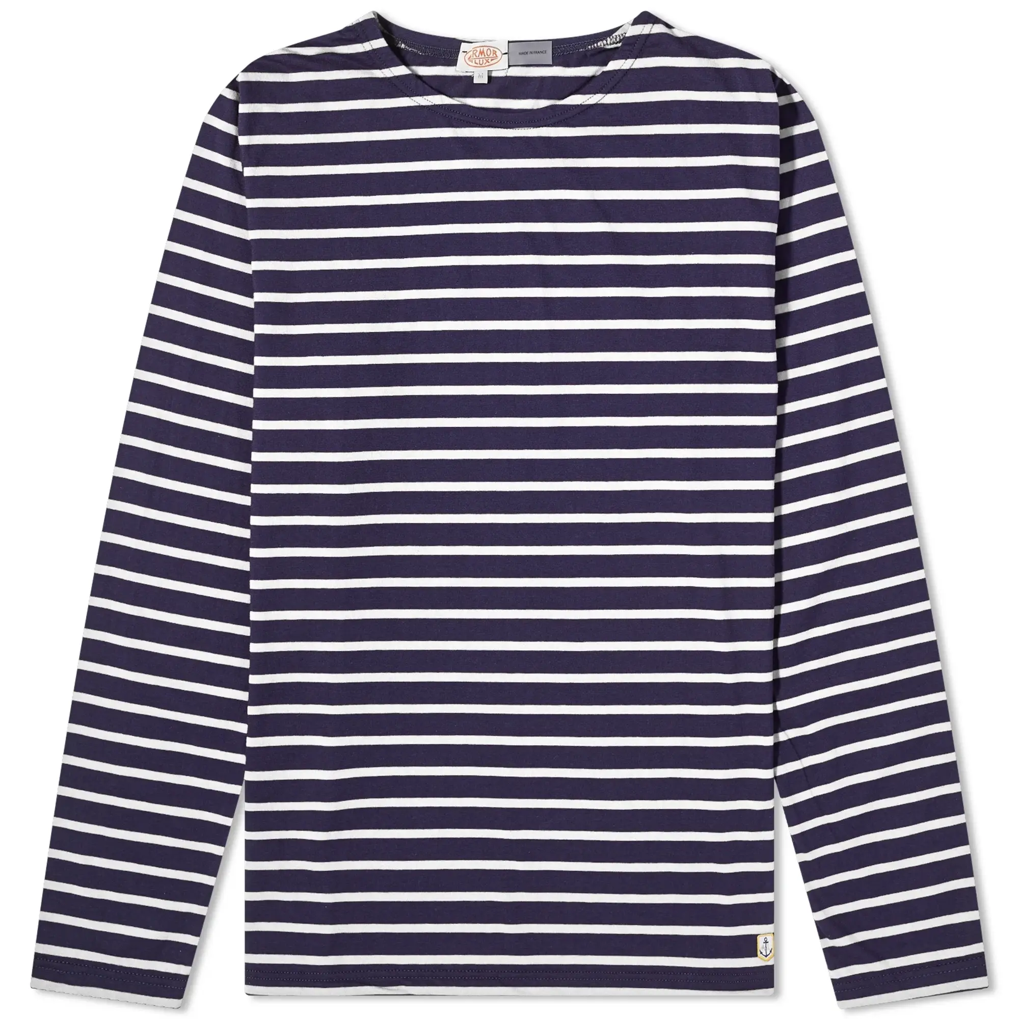 Armor-Lux Men's Long Sleeve Mariniere T-Shirt Navy/White