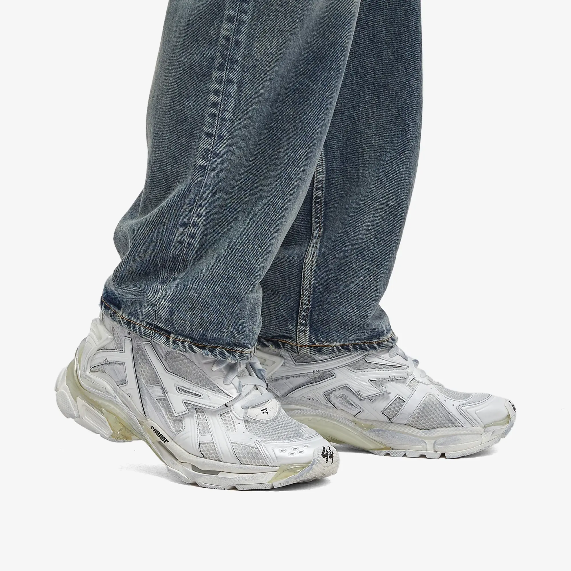Balenciaga Men's Runner Sneaker White