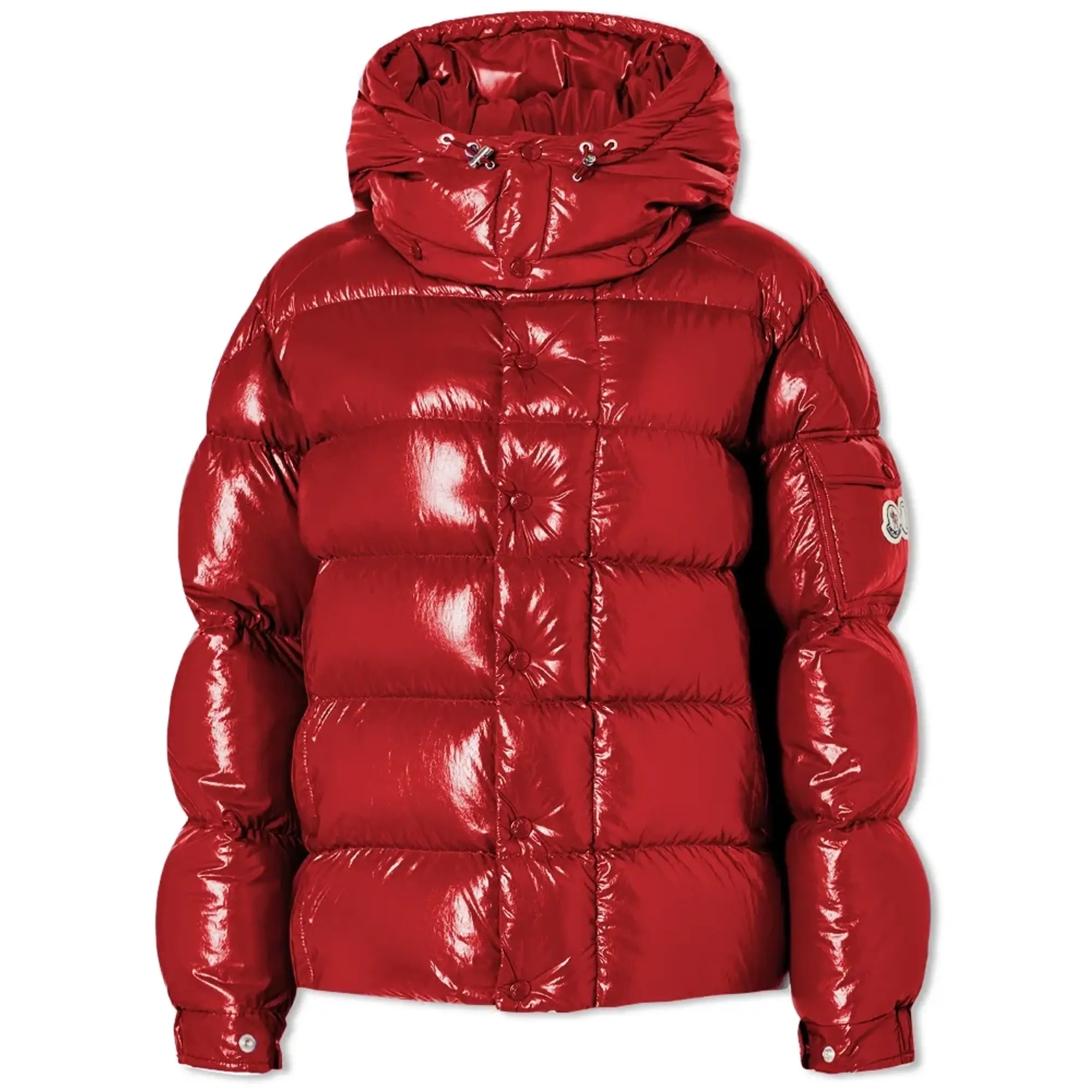 Moncler red women's jacket best sale