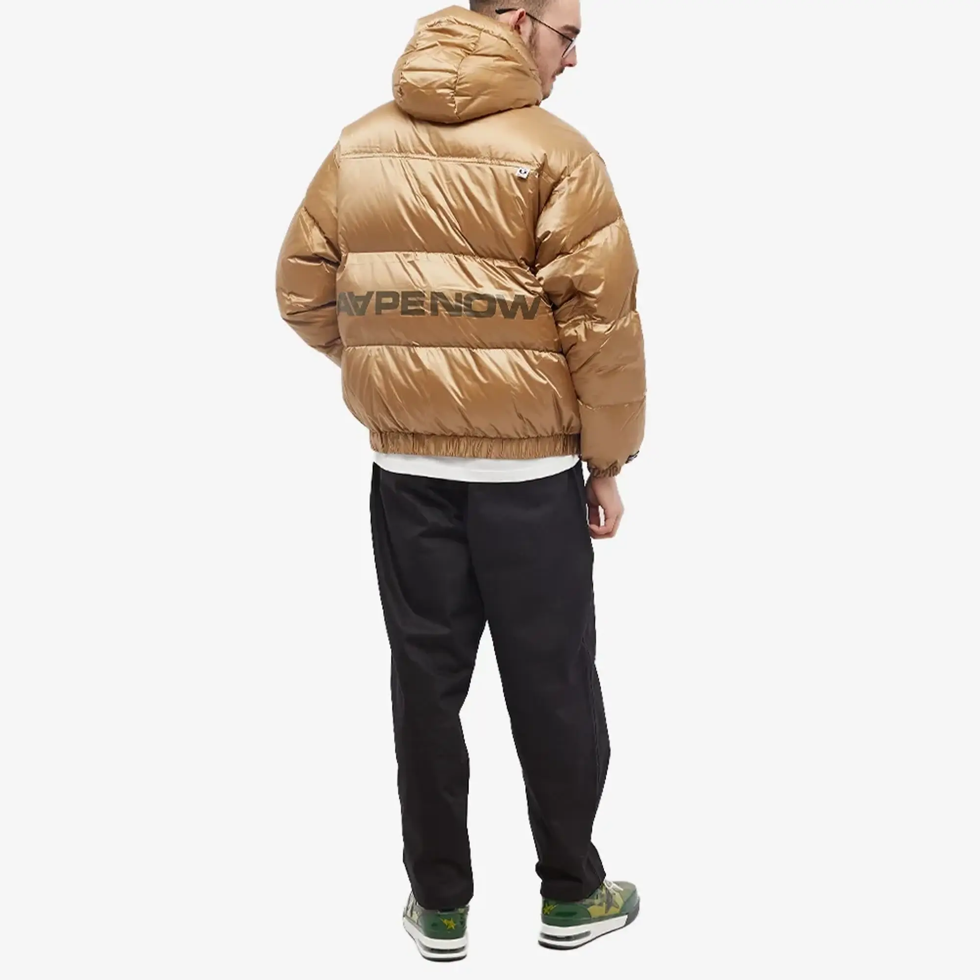 A Bathing Ape AAPE AAPE Now Down Jacket Lead | AAPDNM7532XXJBGD | FOOTY.COM