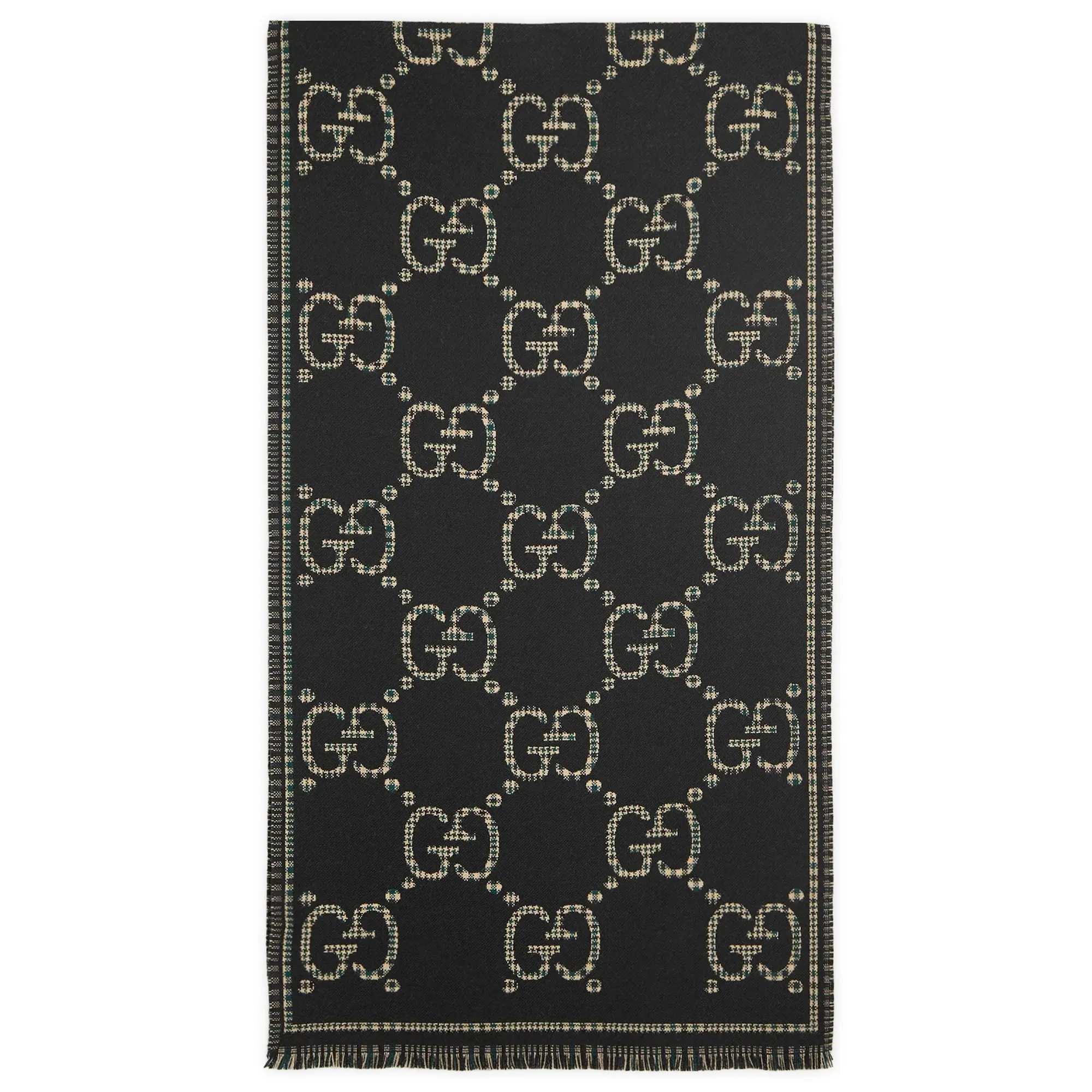 Gucci Men's GG Scarf Black