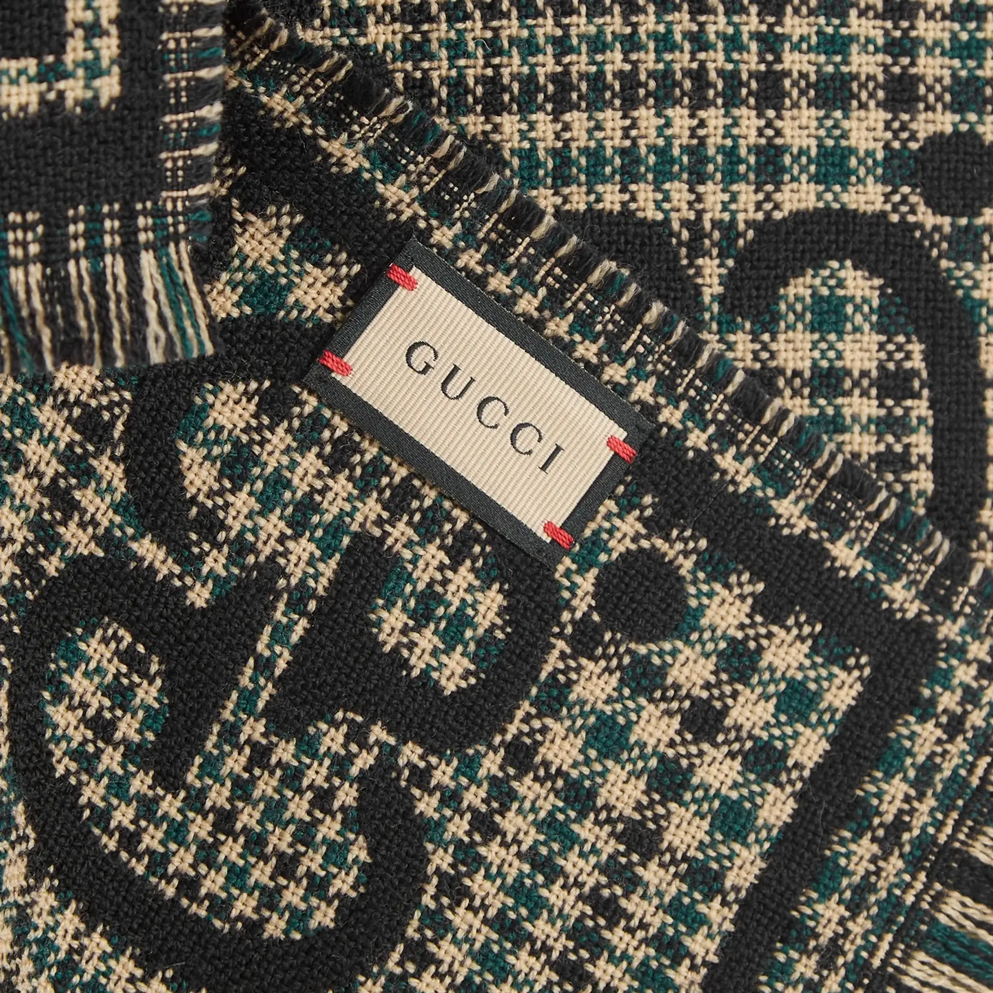 Gucci Men's GG Scarf Black