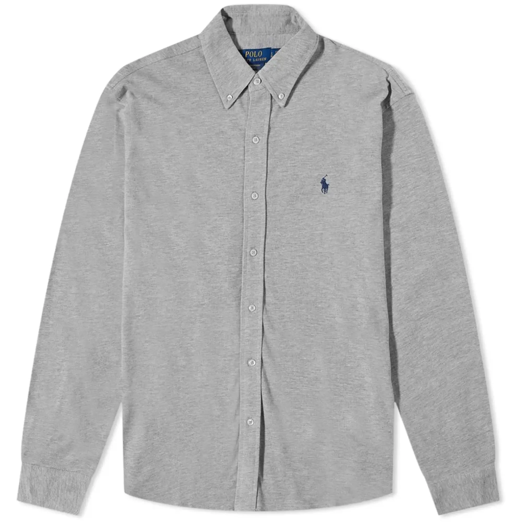 Polo Ralph Lauren Men's Pique Button Down Oxford Shirt Andover Heather