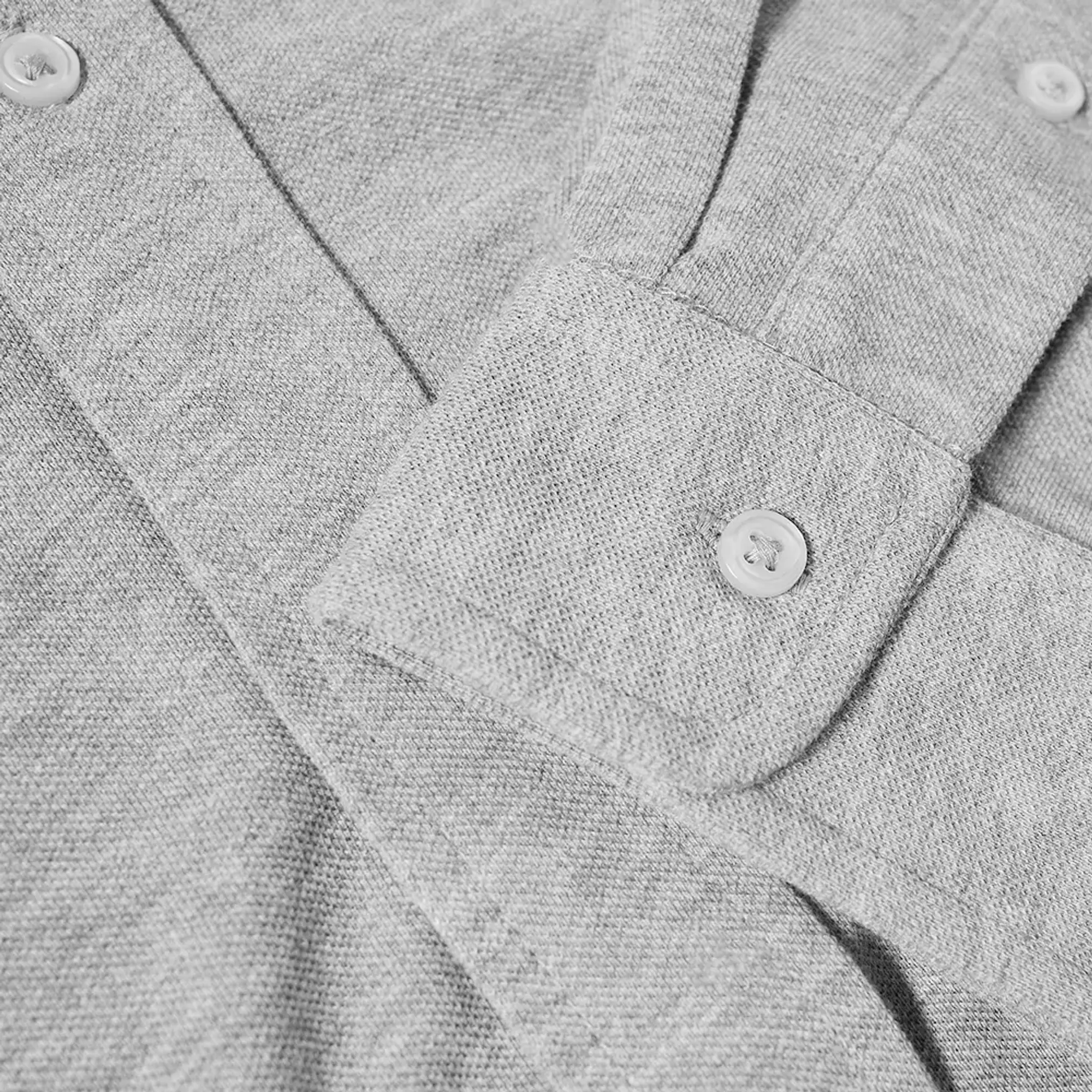 Polo Ralph Lauren Men's Pique Button Down Oxford Shirt Andover Heather